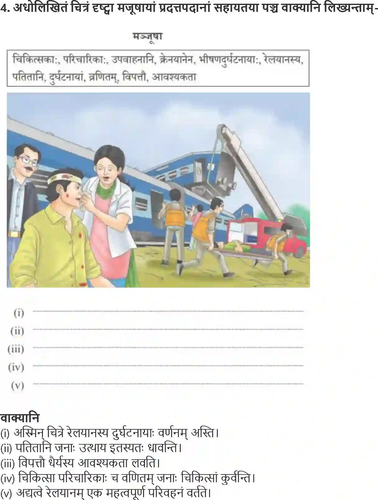 NCERT-Solution-Class-10-Abhyasvan-Bhavah-Chitra-Varnanam-3189-page-4