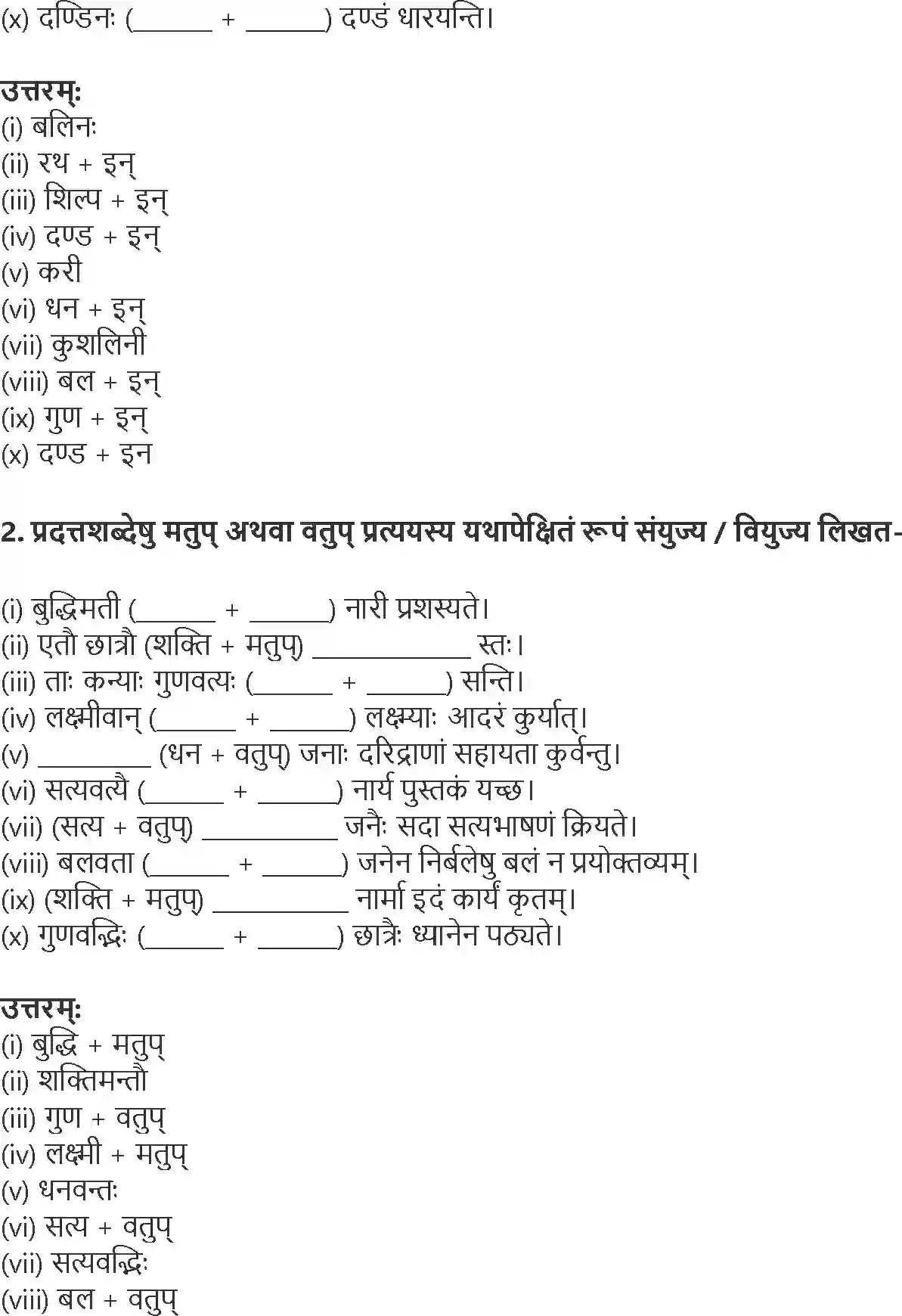 NCERT-Solution-Class-10-Abhyasvan-Bhavah-Pratyay-1021-page-17