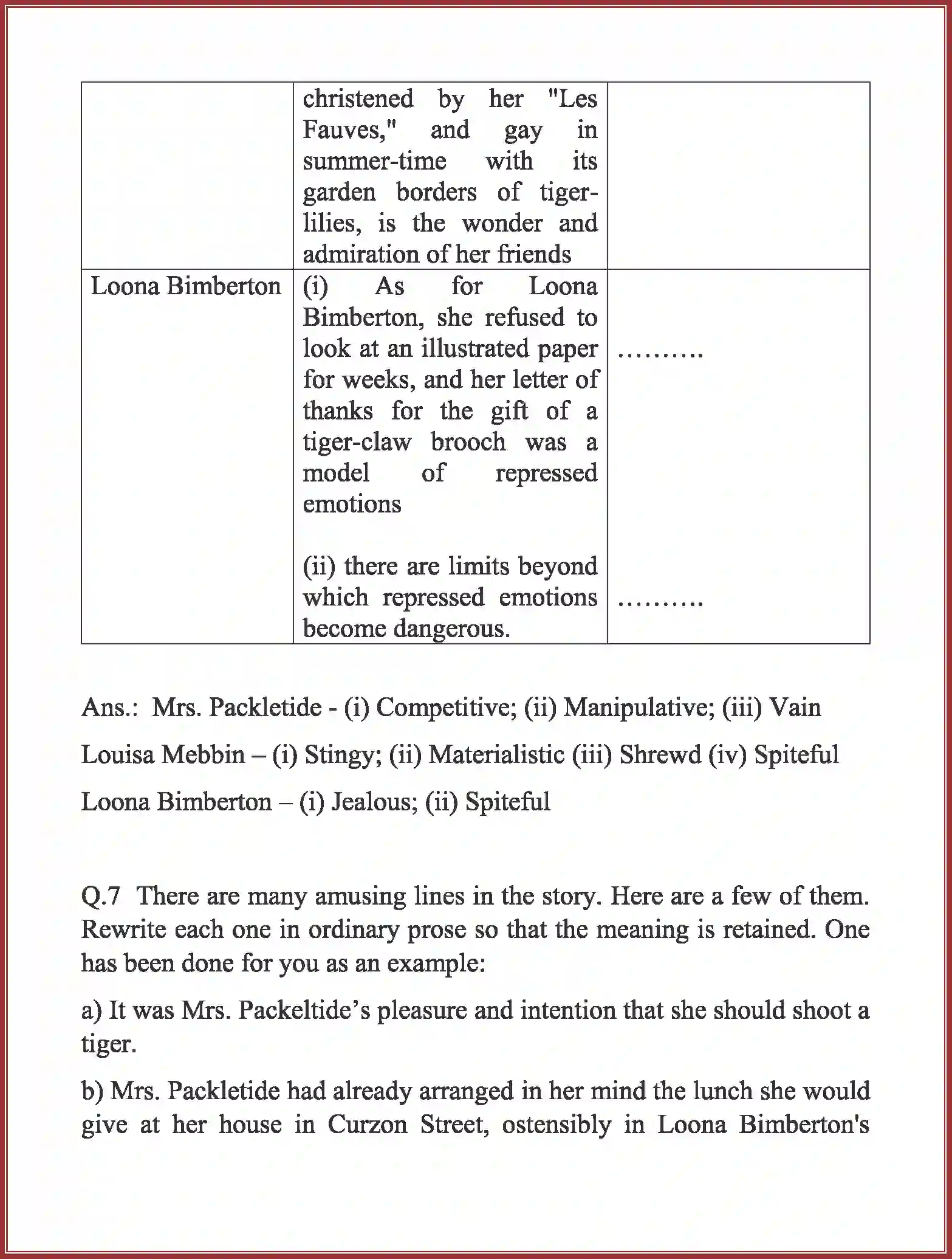 NCERT-Solution-Class-10-English-Mrs-Packletides-Tiger-3129-page-11