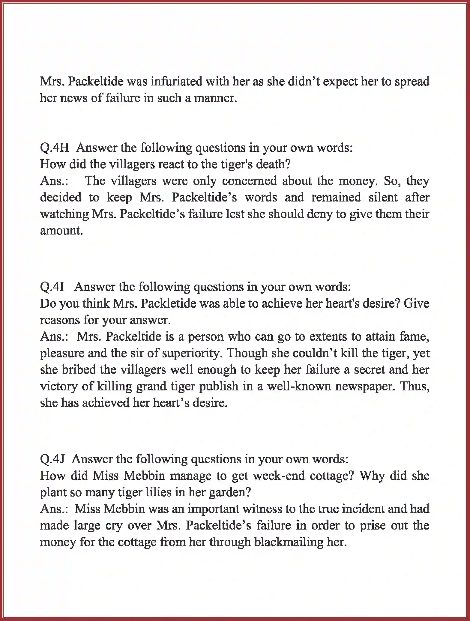 NCERT-Solution-Class-10-English-Mrs-Packletides-Tiger-957-page-5