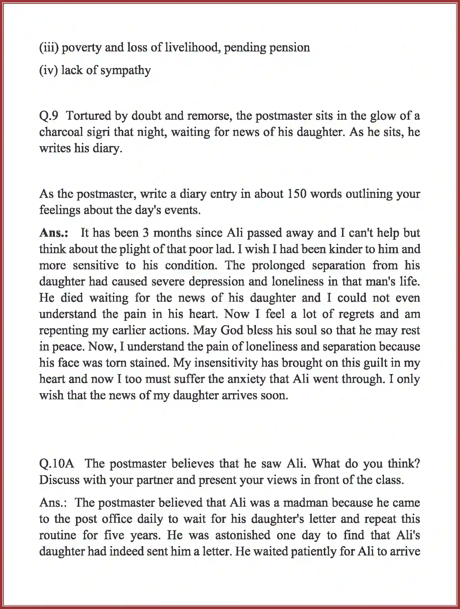 NCERT-Solution-Class-10-English-The-Letter-3130-page-11