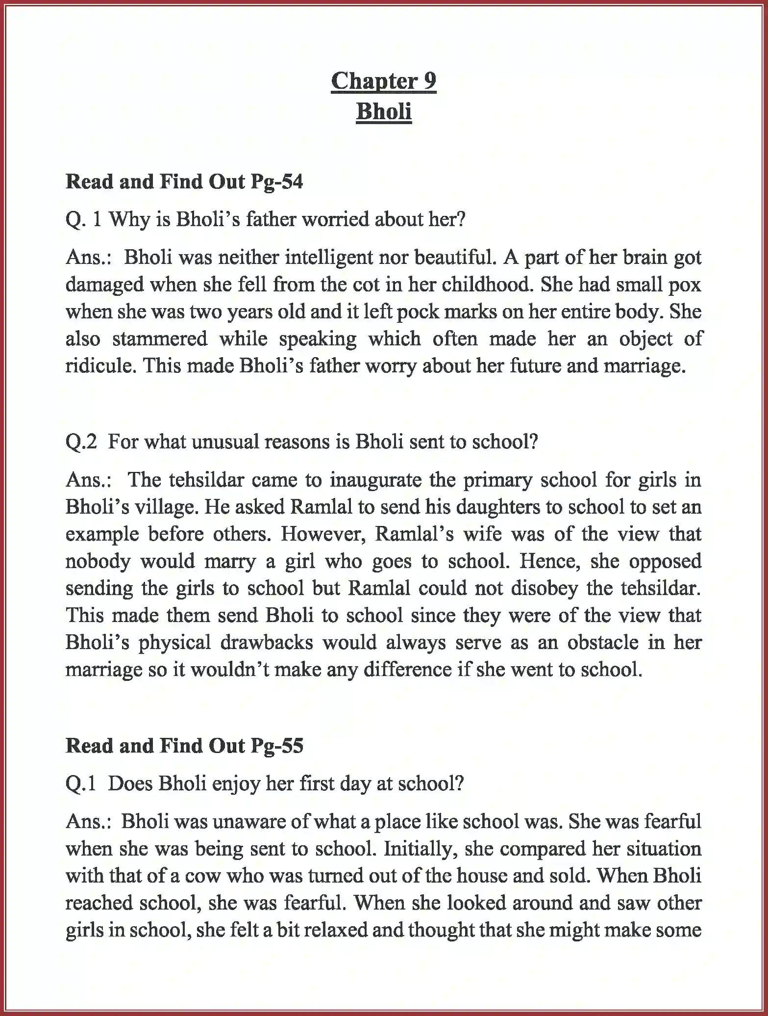 NCERT-Solution-Class-10-Footprints-Without-Feet-Bholi-945-page-1