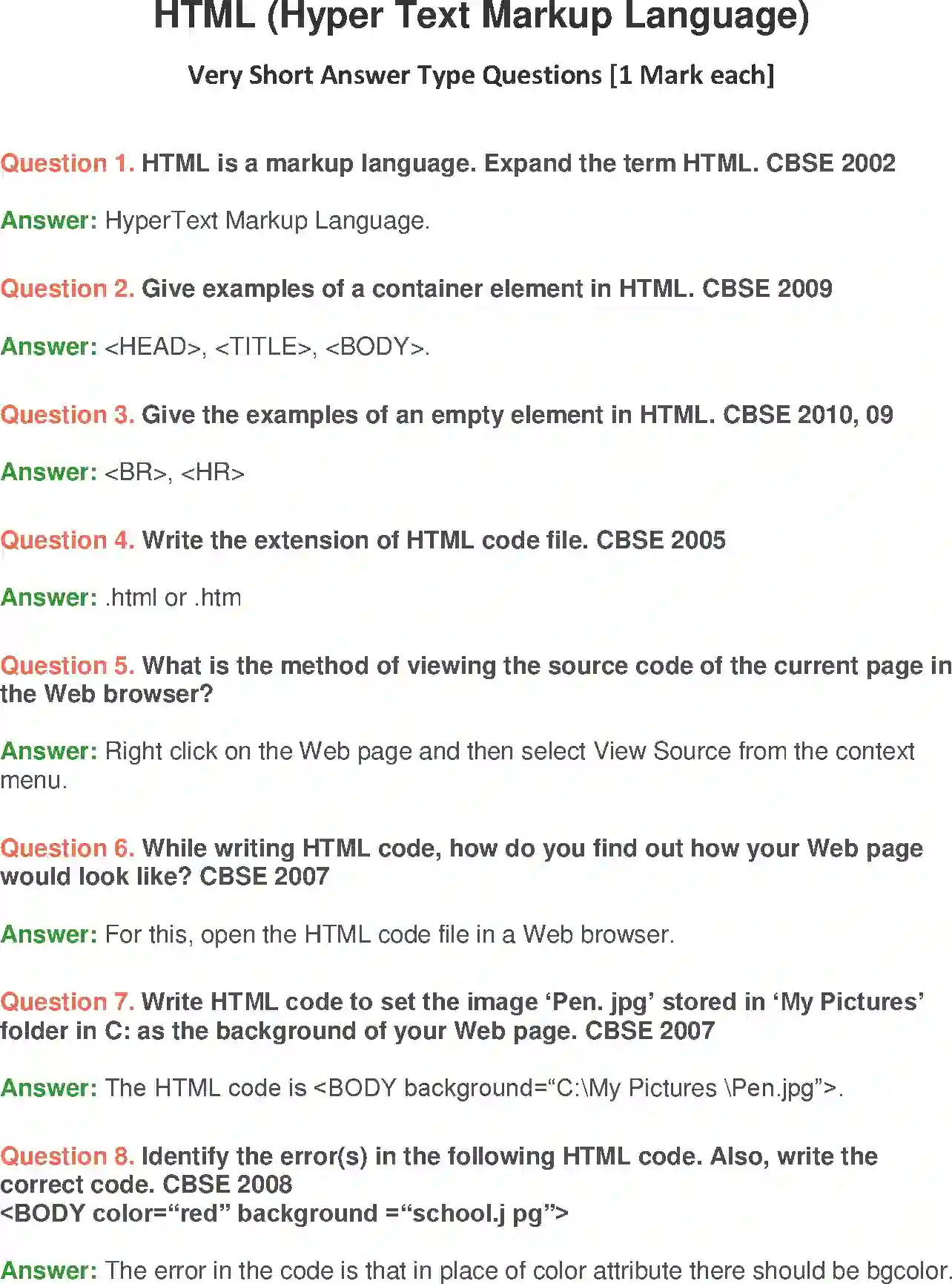 NCERT-Solution-Class-10-Foundation-of-Information-Technology-HTML-HyperText-Markup-Language-951-page-1