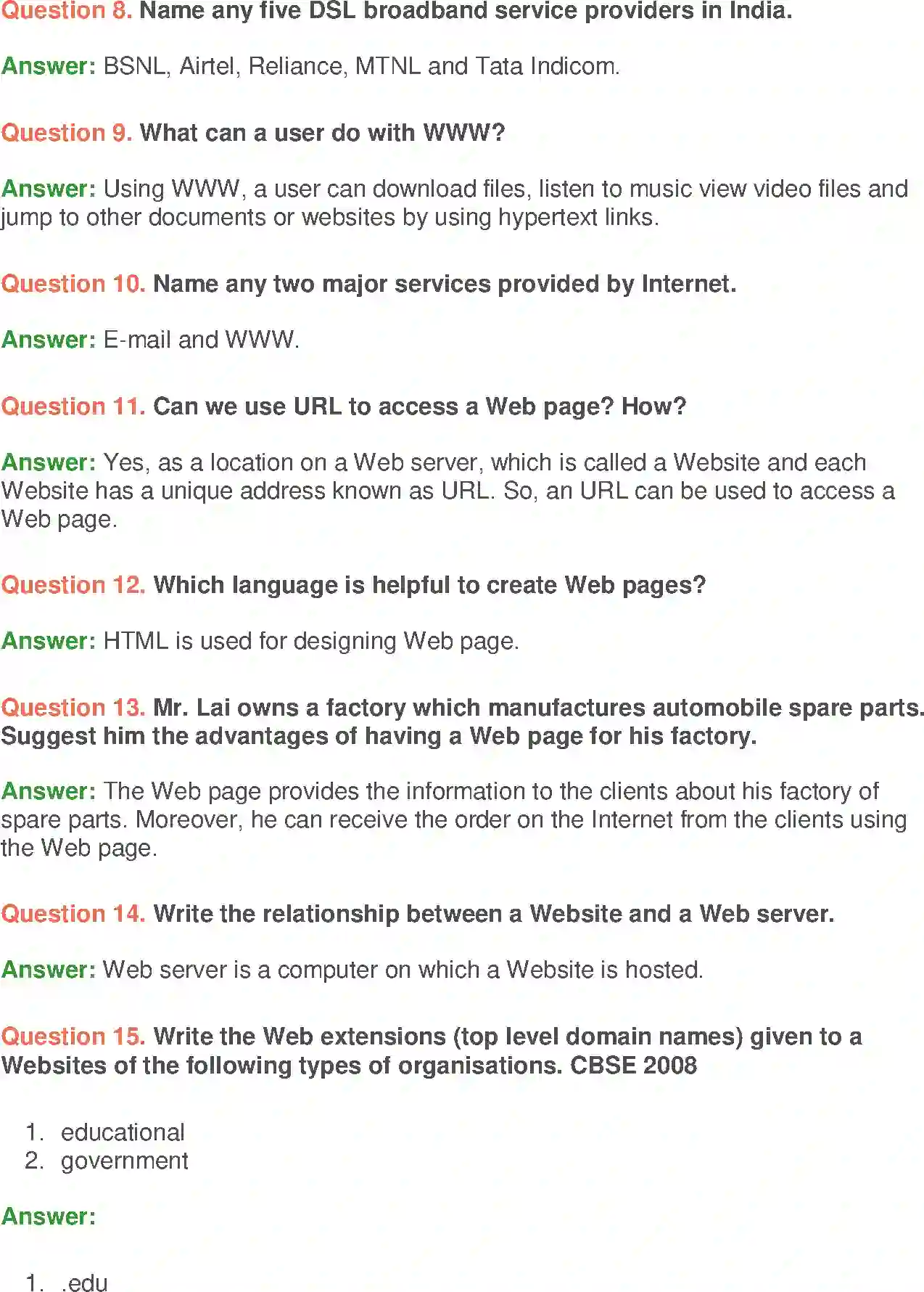 NCERT-Solution-Class-10-Foundation-of-Information-Technology-Internet-Basics-947-page-2
