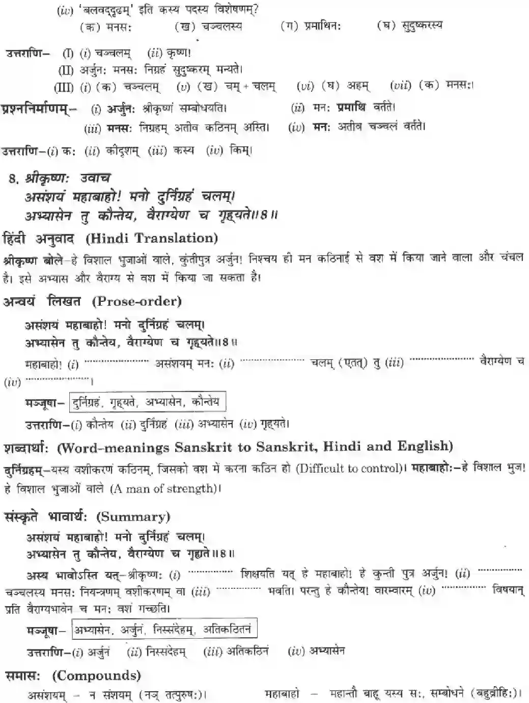NCERT-Solution-Class-10-Manika-Abhyasavashagam-Manah-3080-page-10