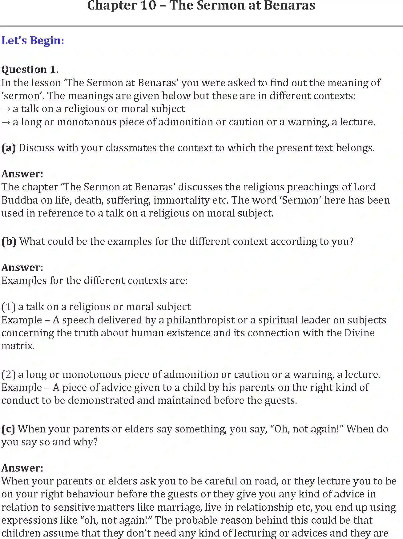 NCERT-Solution-Class-10-Words-and-Expressions-Unit-10-The-Sermon-at-Benaras-1000-page-1