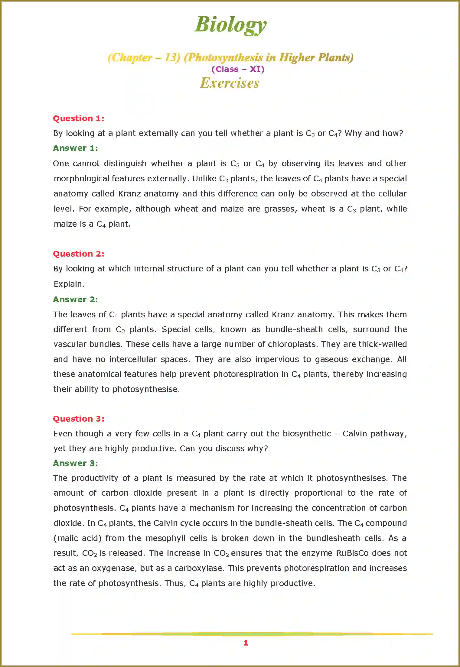 NCERT-Solution-Class-11-Biology-Chapter-13-Photosynthesis-in-Higher-Plants-2623-page-1