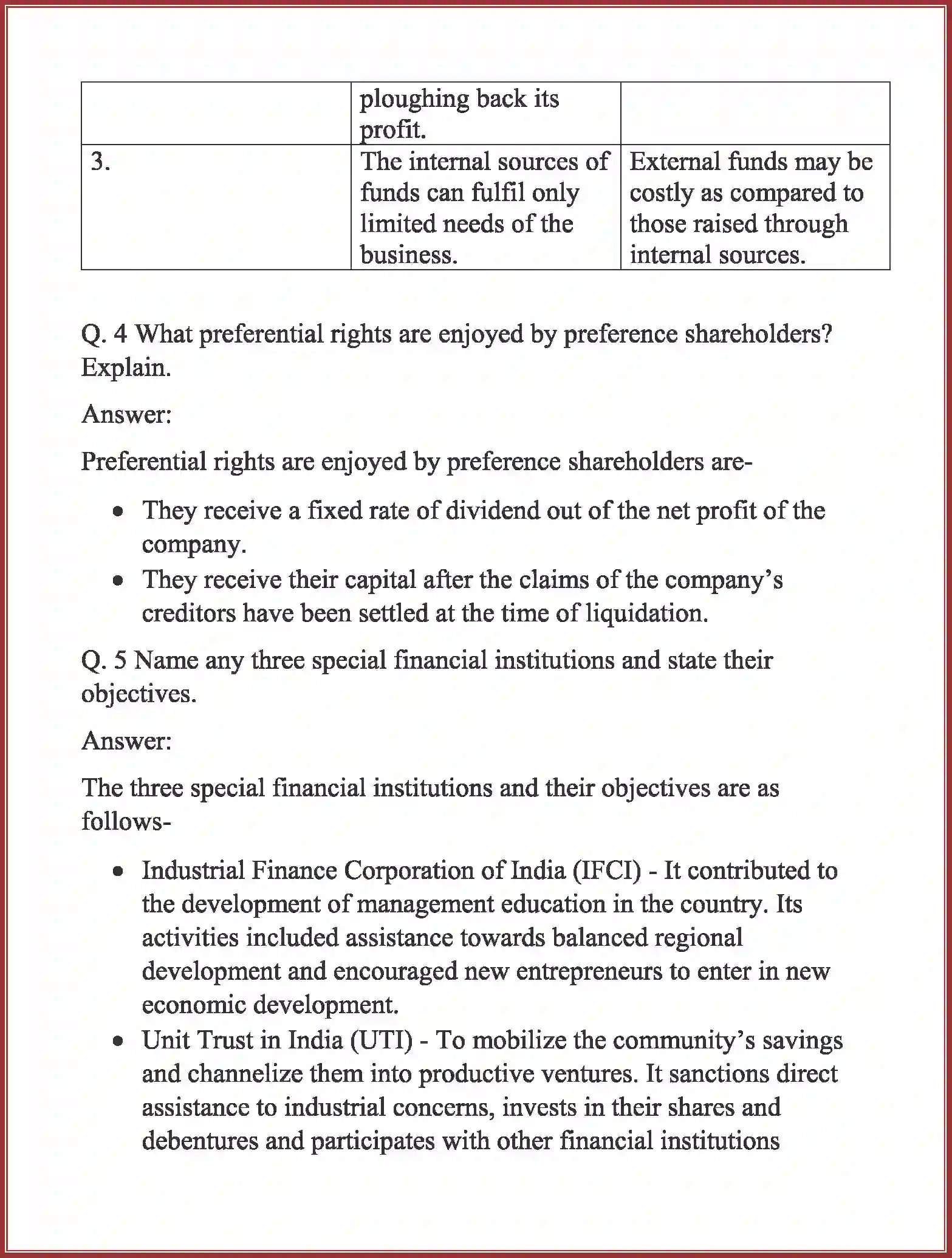 NCERT-Solution-Class-11-Business-Studies-Sources-of-Business-Finance-477-page-6