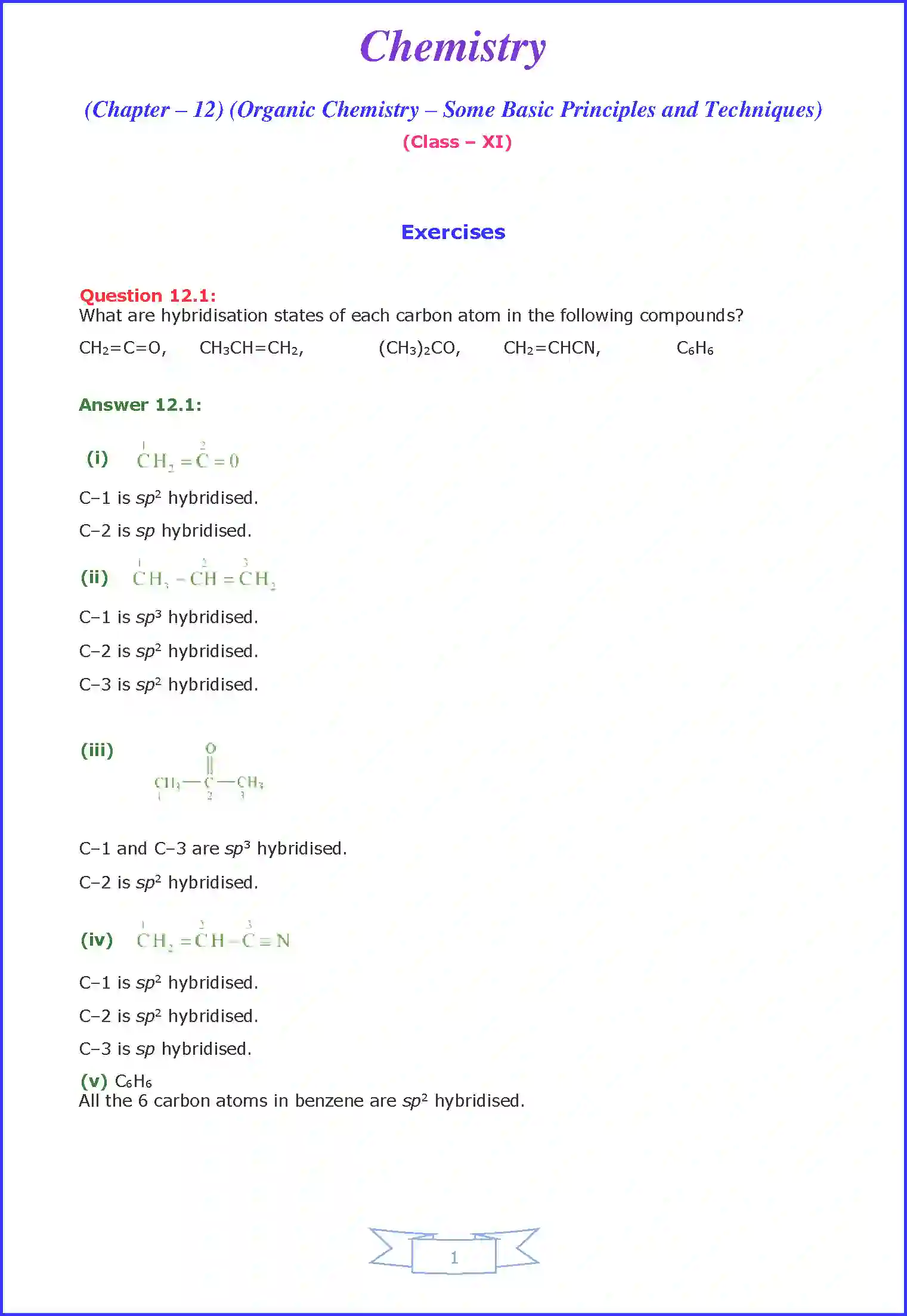 Class 11 Chemistry Chapter 12 Organic Chemistry – Some Basic Principles ...