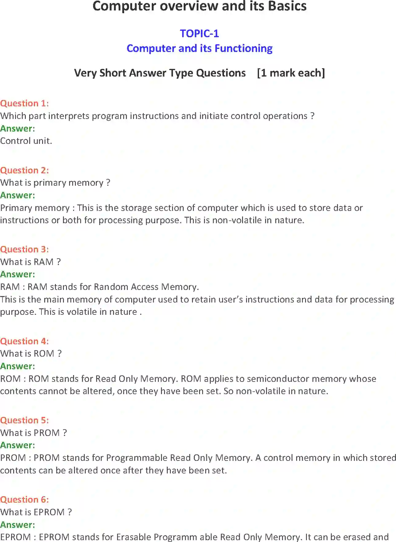 NCERT-Solution-Class-11-Computer-Science-Computer-overview-and-its-Basics-2764-page-1