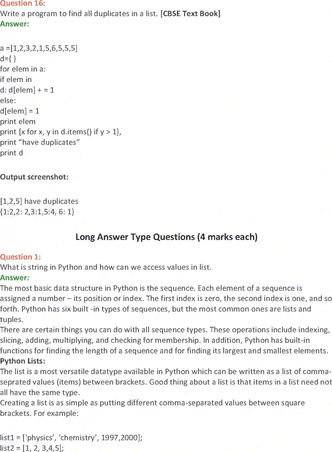 NCERT-Solution-Class-11-Computer-Science-Lists-Dictionaries-and-Tuples-2776-page-9