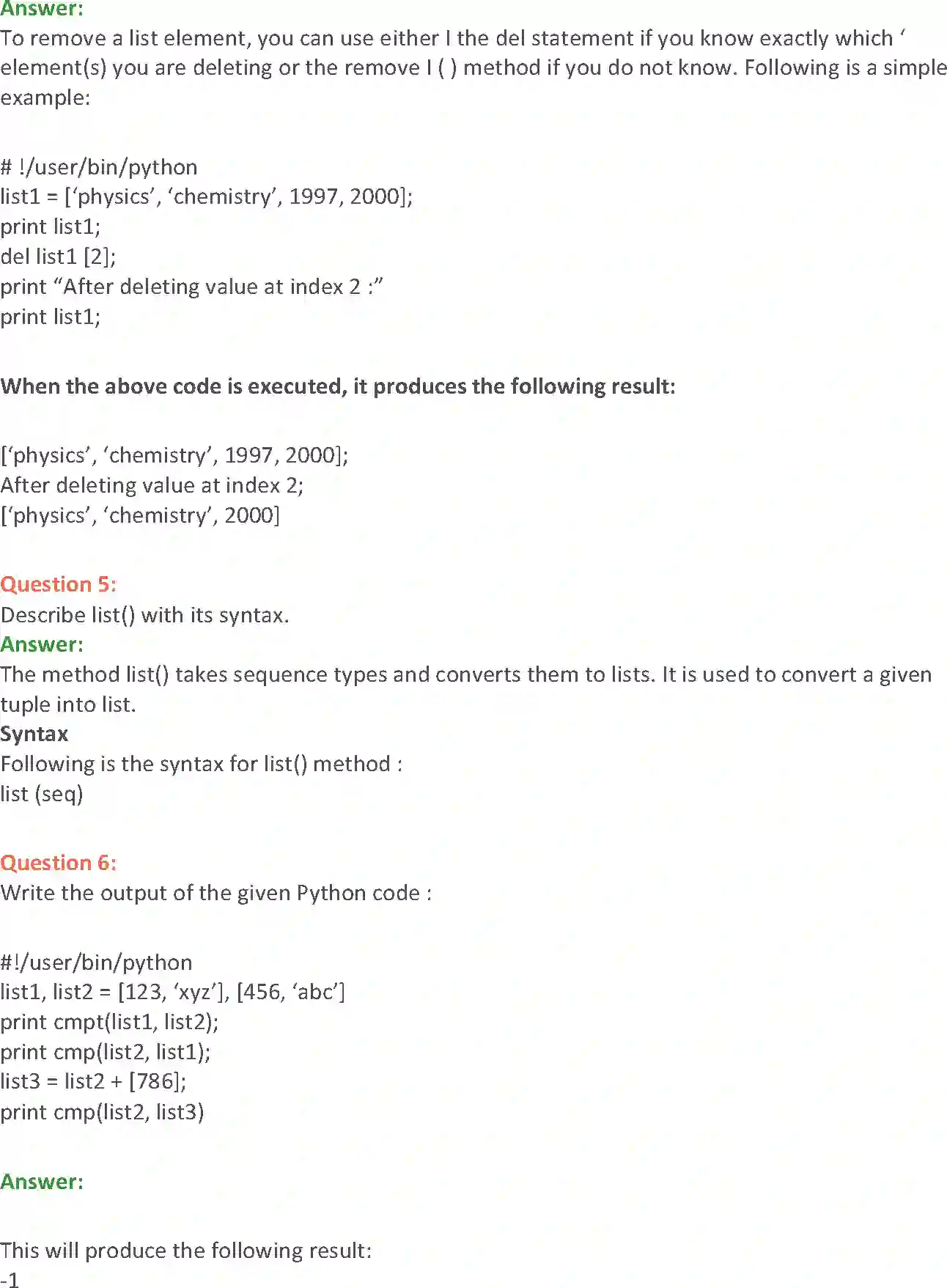 NCERT-Solution-Class-11-Computer-Science-Lists-Dictionaries-and-Tuples-604-page-5