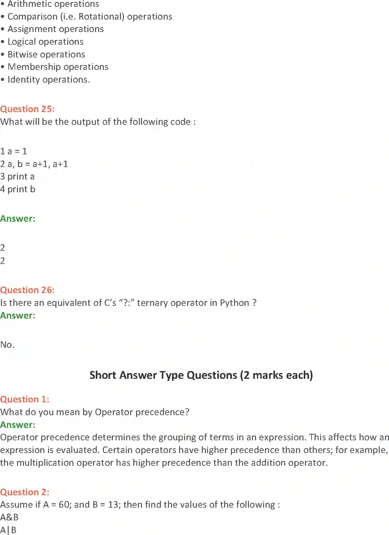NCERT-Solution-Class-11-Computer-Science-Operators-in-Python-2772-page-5