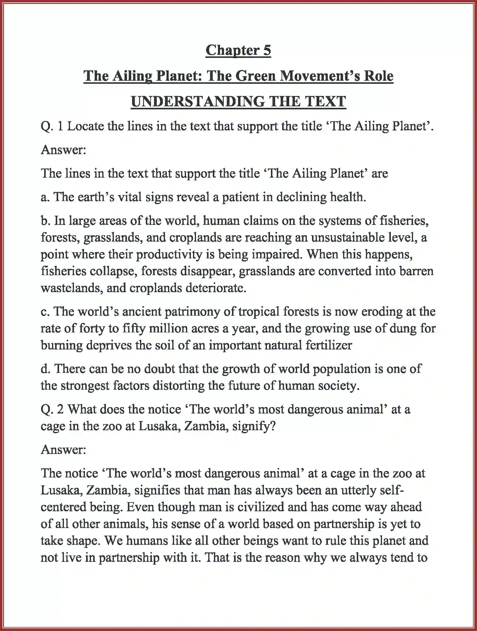 NCERT-Solution-Class-11-English-Hornbill-The-Ailing-Planet--The-Green-Movement’s-Role-2657-page-1