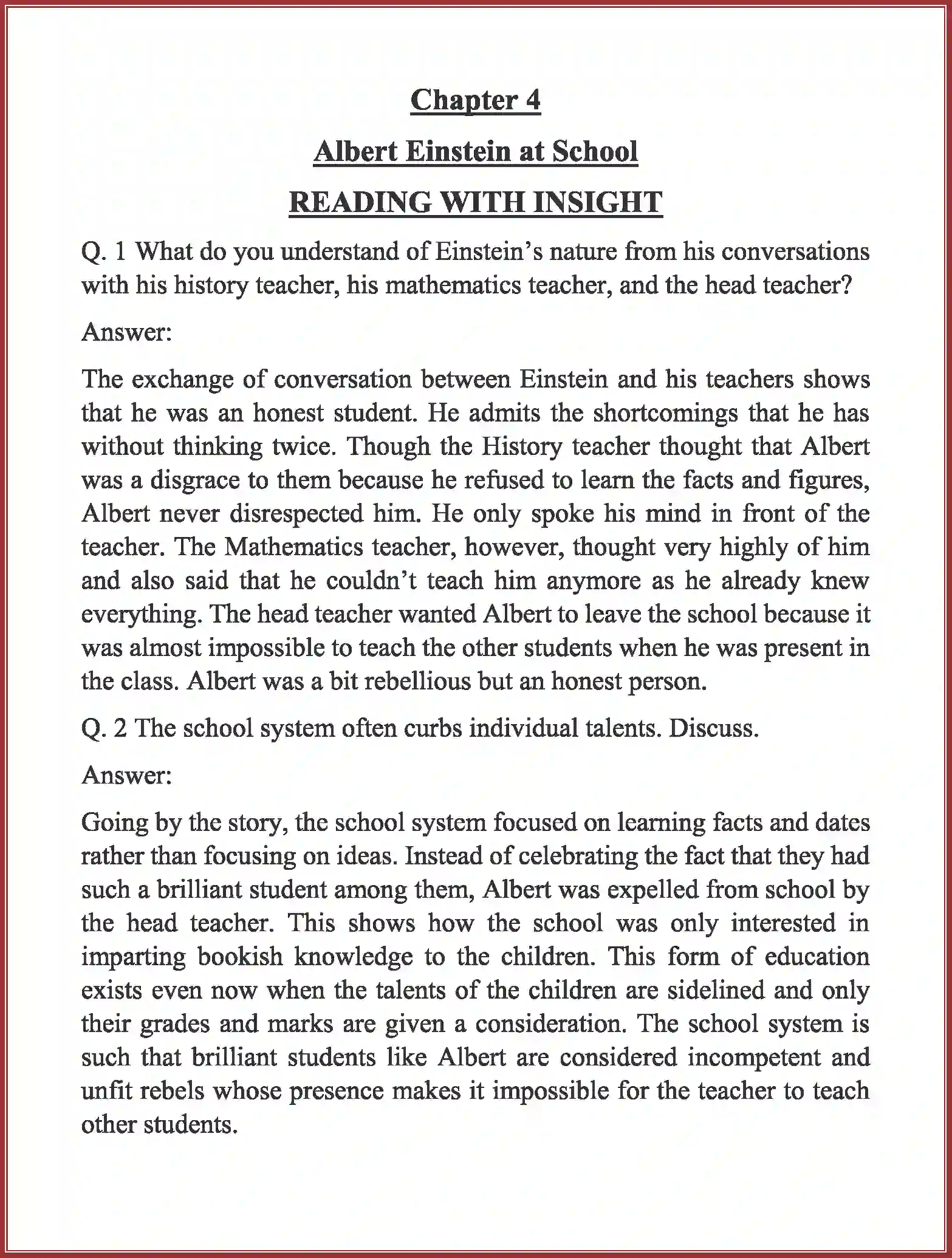 NCERT-Solution-Class-11-English-Snapshots-Albert-Einstein-at-School-2669-page-1