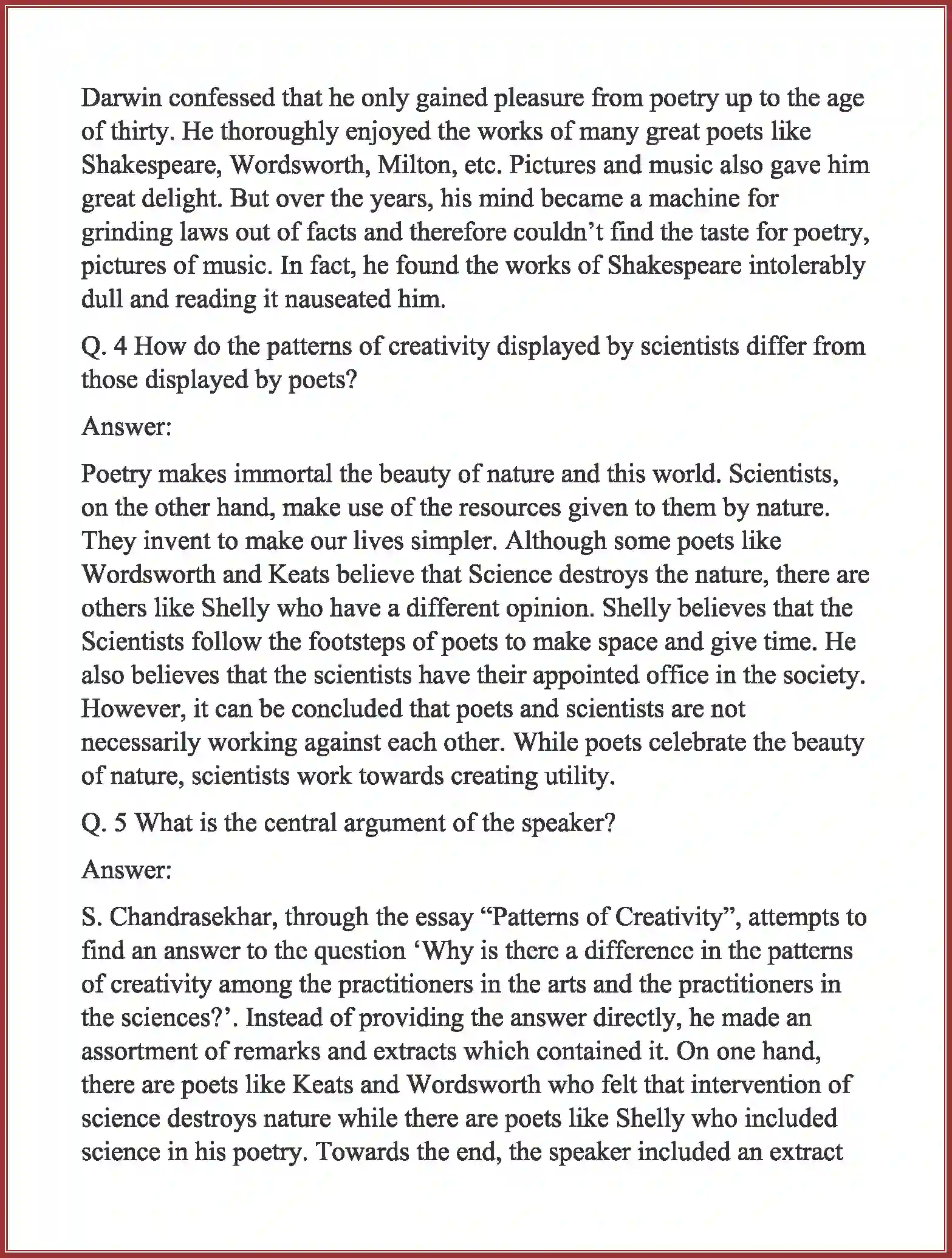 NCERT-Solution-Class-11-English-Woven-Words-Essay-Patterns-of-Creativity-2708-page-2