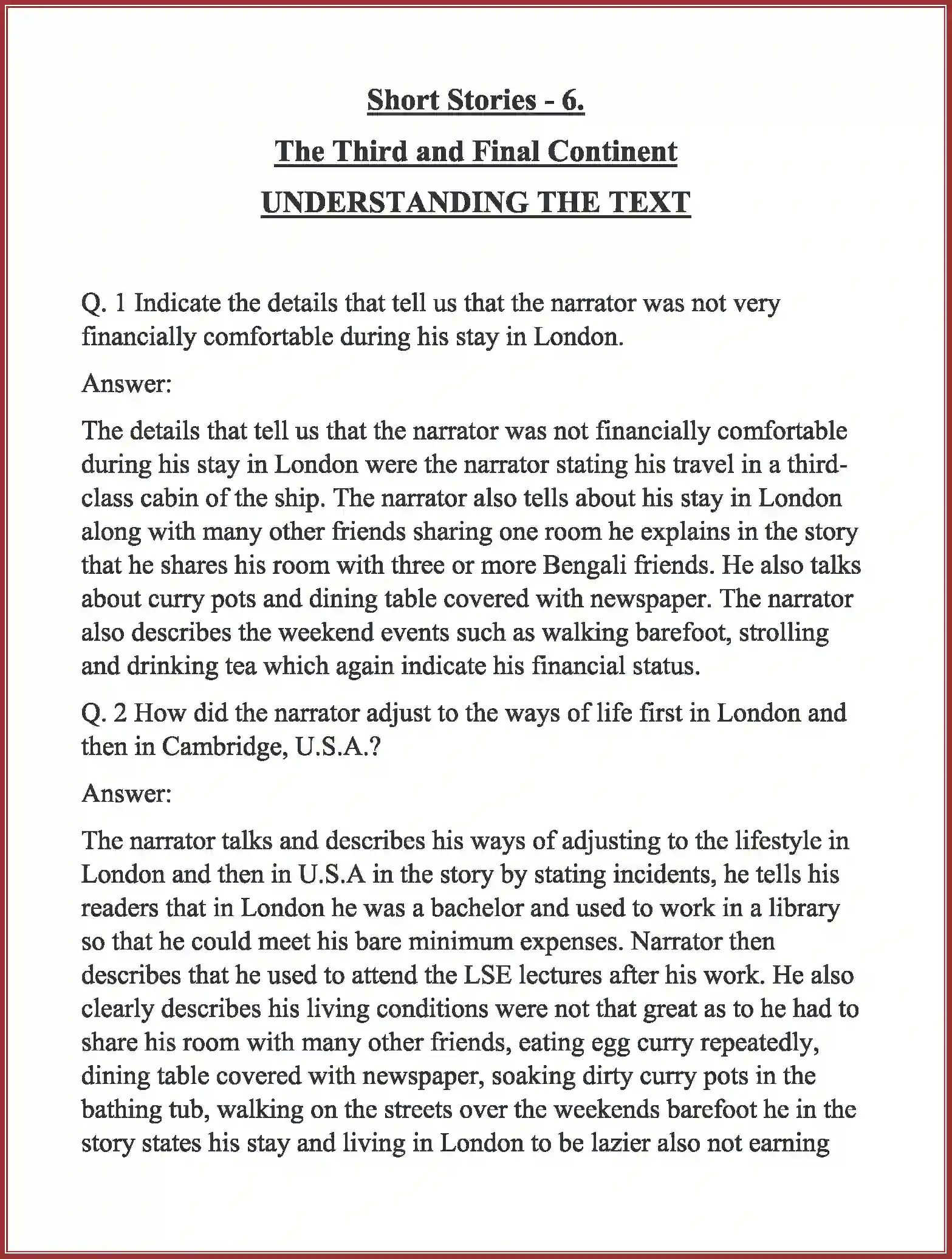 NCERT-Solution-Class-11-English-Woven-Words-Short-Stories-The-Third-and-Final-Continent-2730-page-1