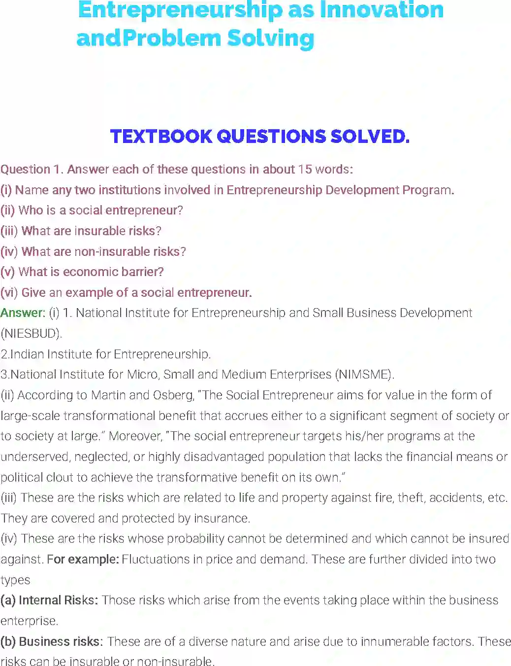 NCERT-Solution-Class-11-Entrepreneurship-Entrepreneurship-as-Innovation-and-Problem-Solving-505-page-1