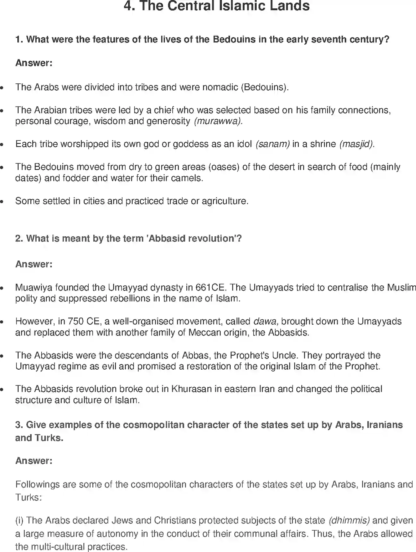 NCERT-Solution-Class-11-History-The-Central-Islamic-Lands-2800-page-1