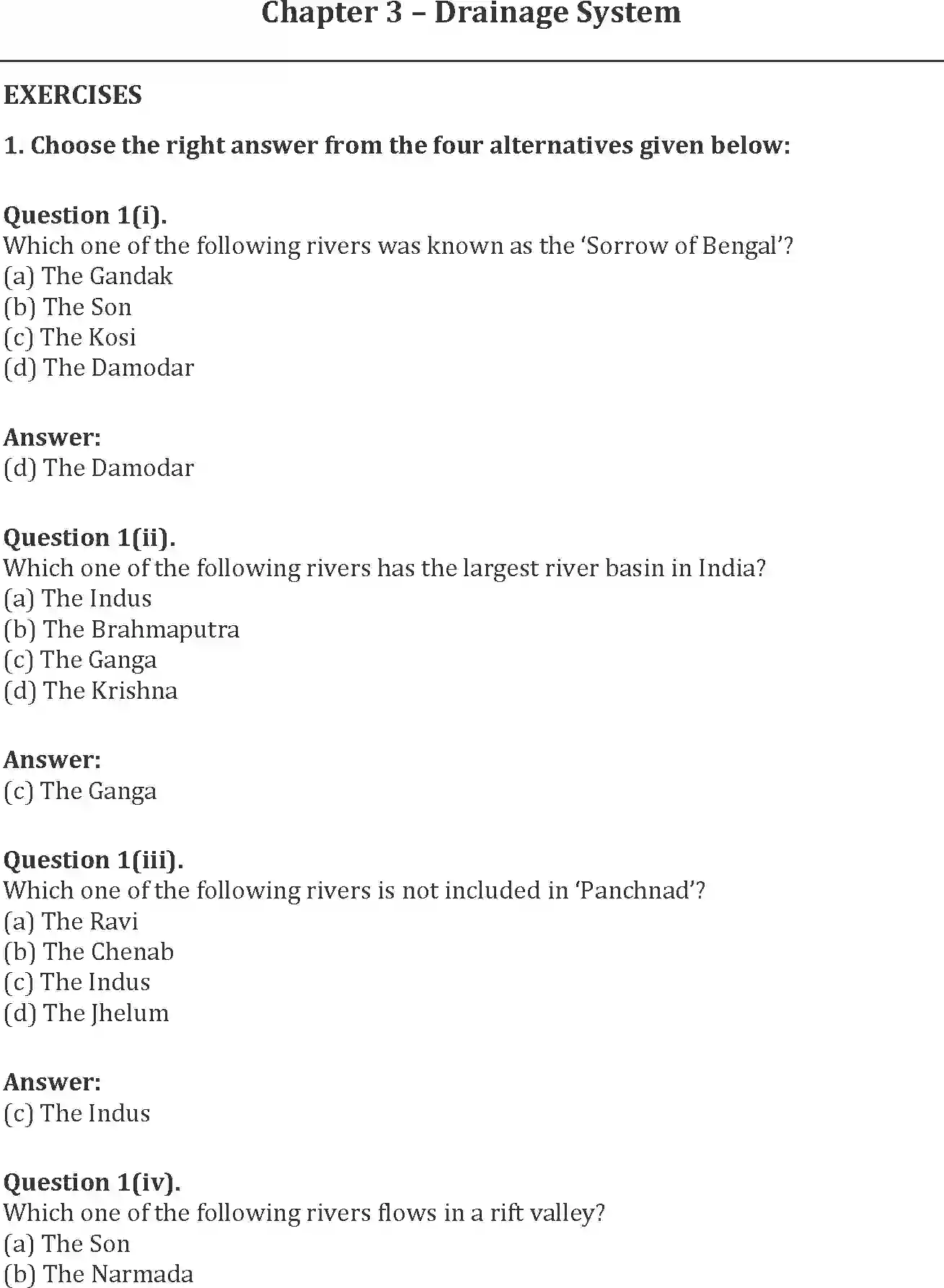 NCERT-Solution-Class-11-India-Physical-Environment-Drainage-System-2956-page-1