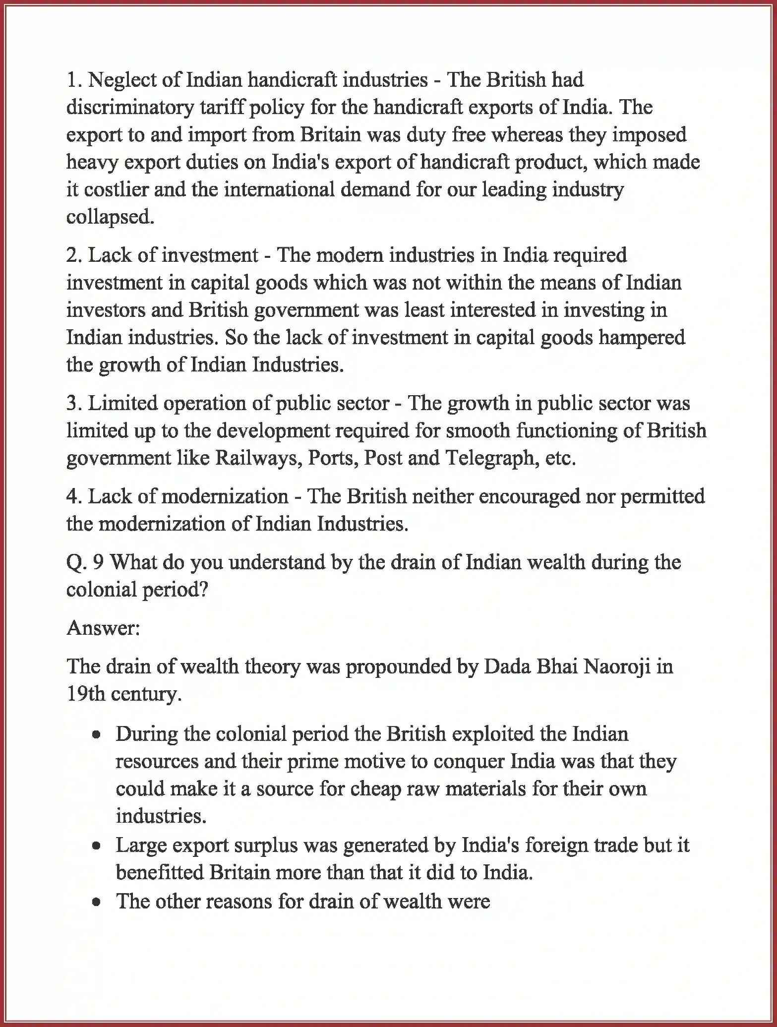 NCERT-Solution-Class-11-Indian-Economic-Development-Indian-Economy-on-the-Eve-of-Independence-605-page-6