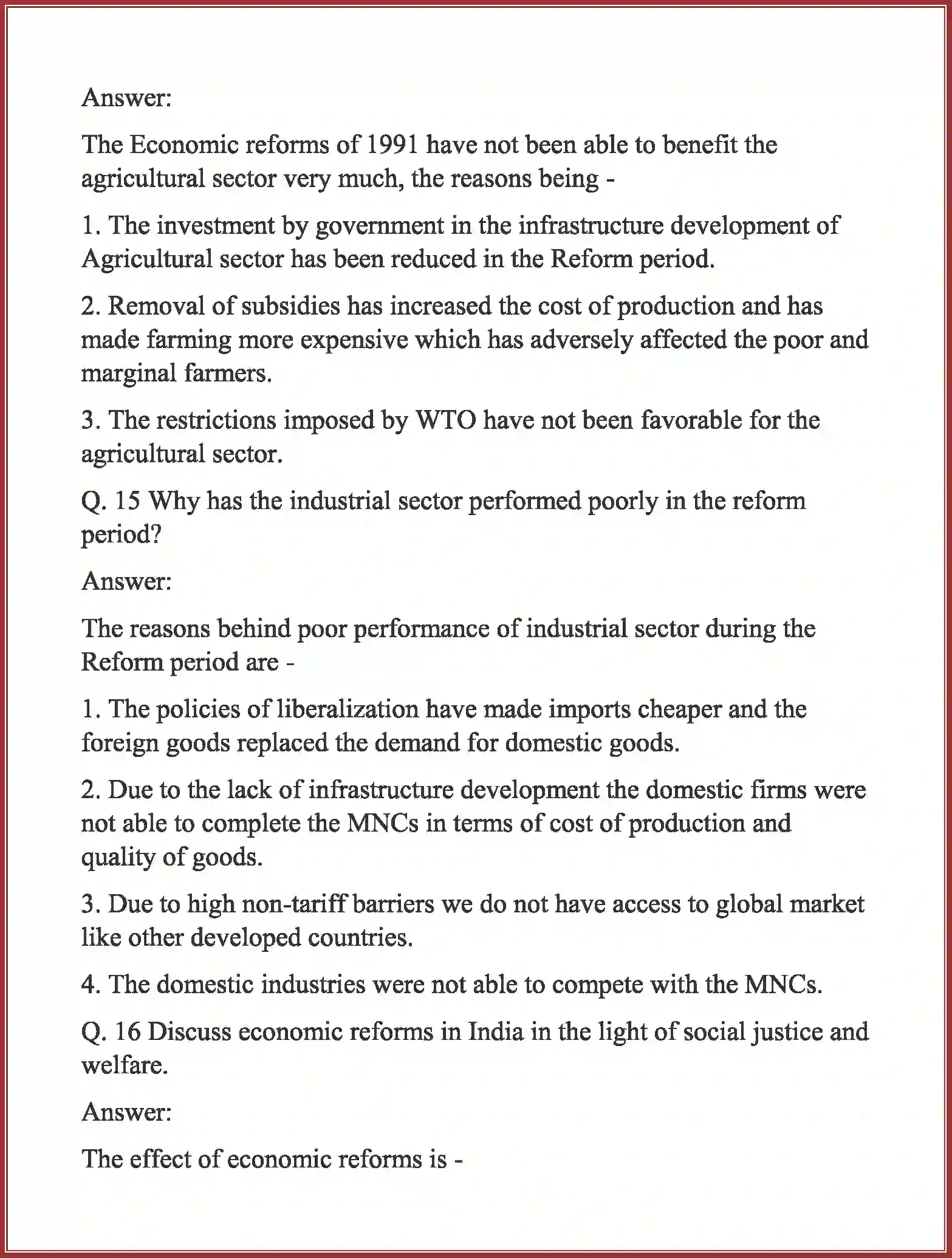 NCERT-Solution-Class-11-Indian-Economic-Development-Liberalisation-Privatisation-and--Globalisation--An-Appraisal-607-page-7