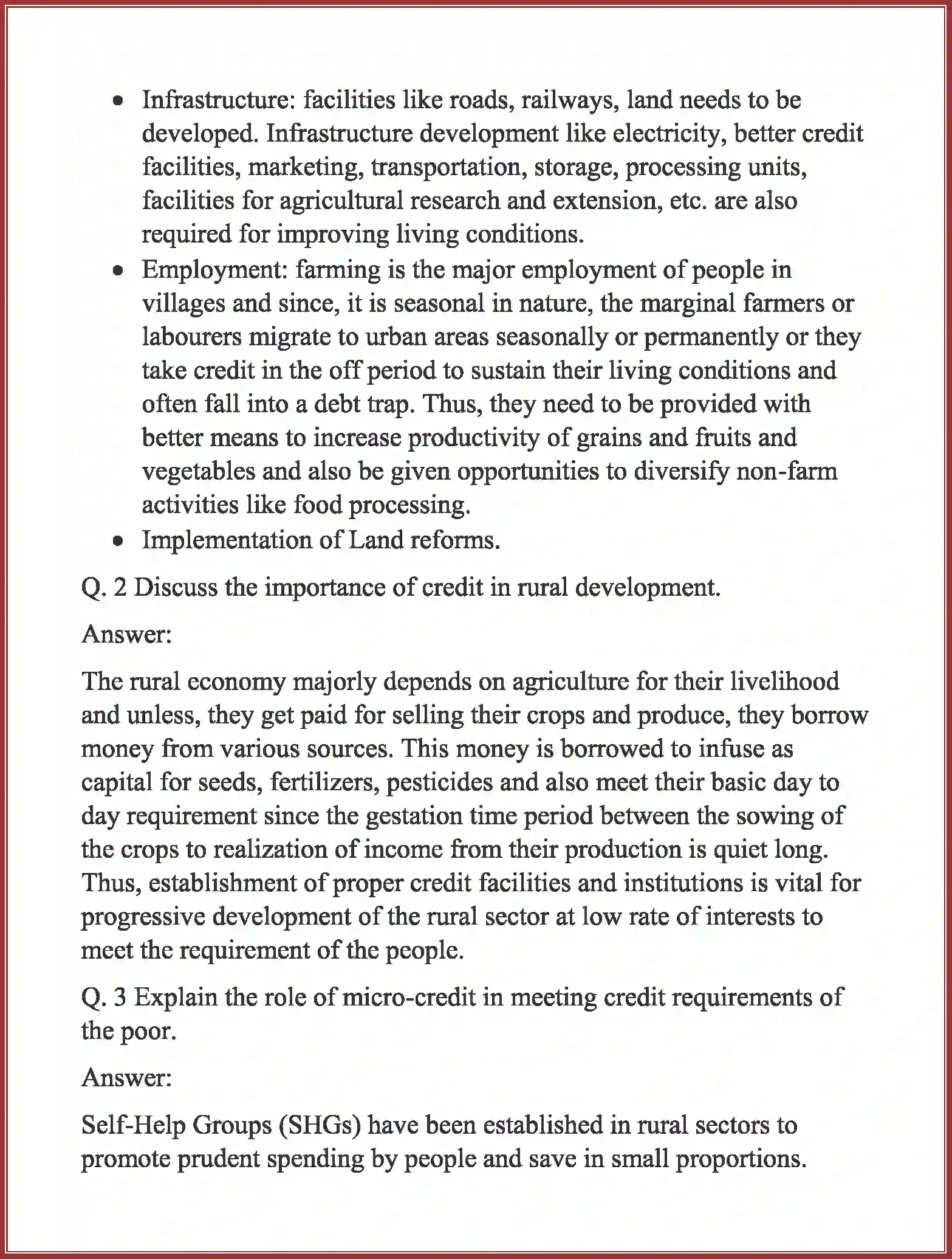 NCERT-Solution-Class-11-Indian-Economic-Development-Rural-Development-610-page-2