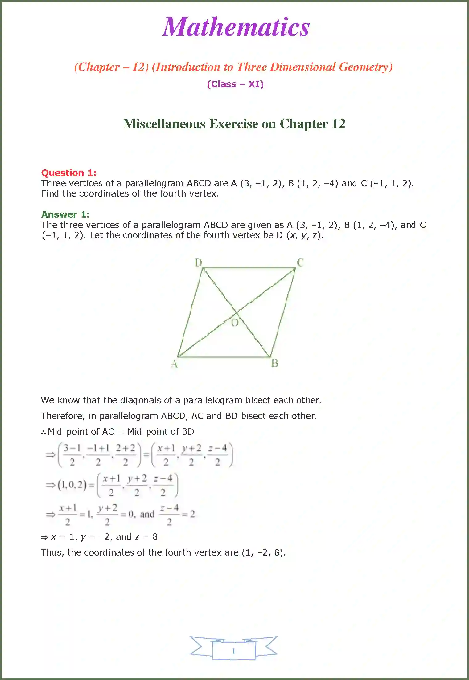 NCERT-Solution-Class-11-Maths-Chapter-12-Introduction-to-Three-Dimensional-Geometry-2575-page-13