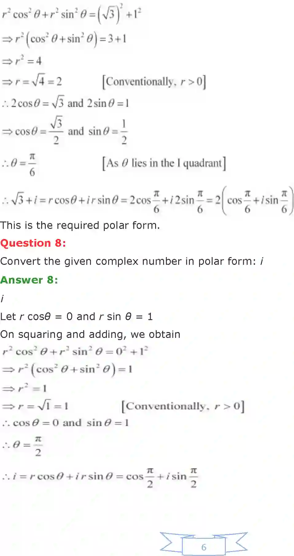 Class 11 Maths Chapter 5 Complex Numbers and Quadratic Equations Solution