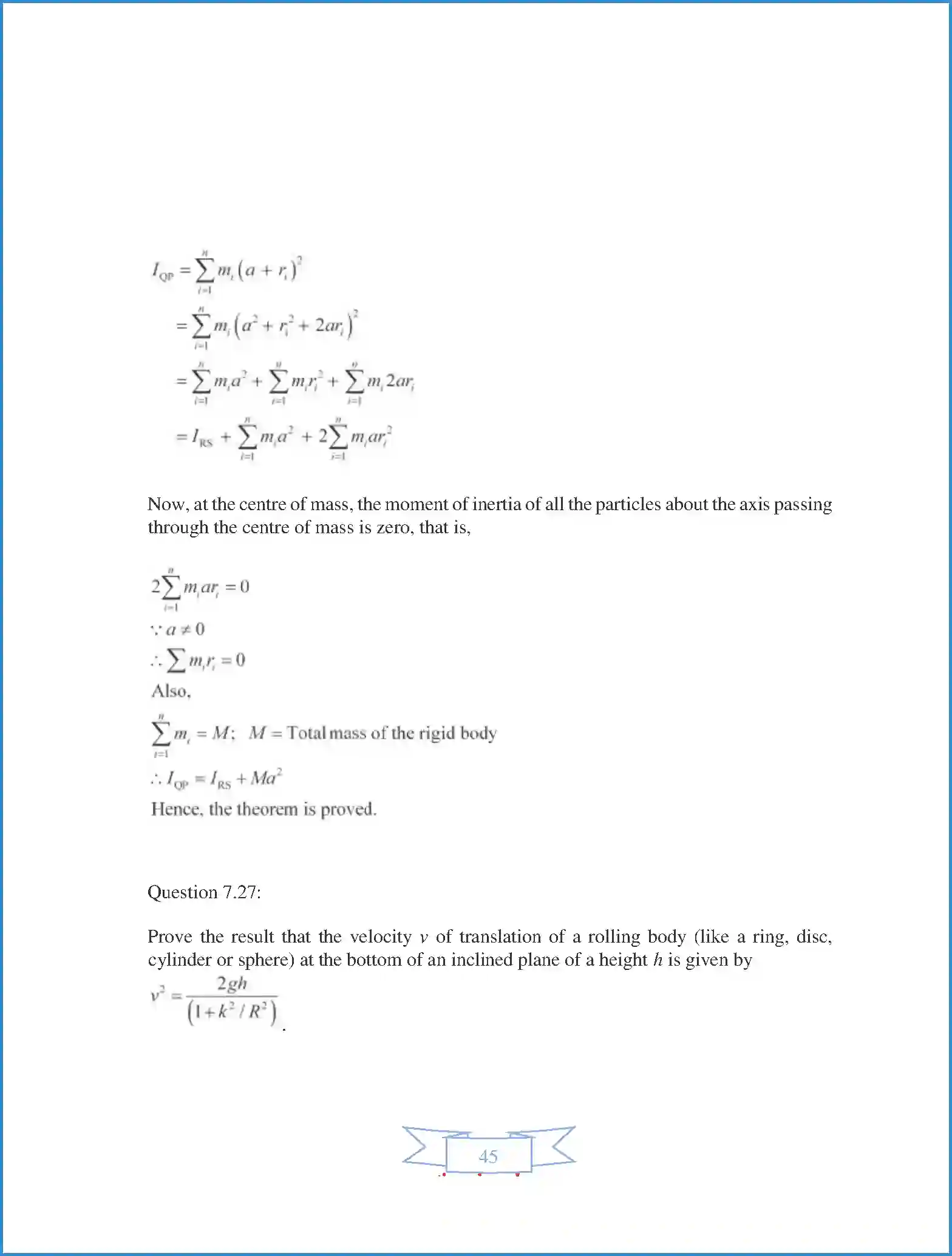 NCERT-Solution-Class-11-Physics-Chapter-7-System-of-Particles-and-Rotational-Motion-414-page-45