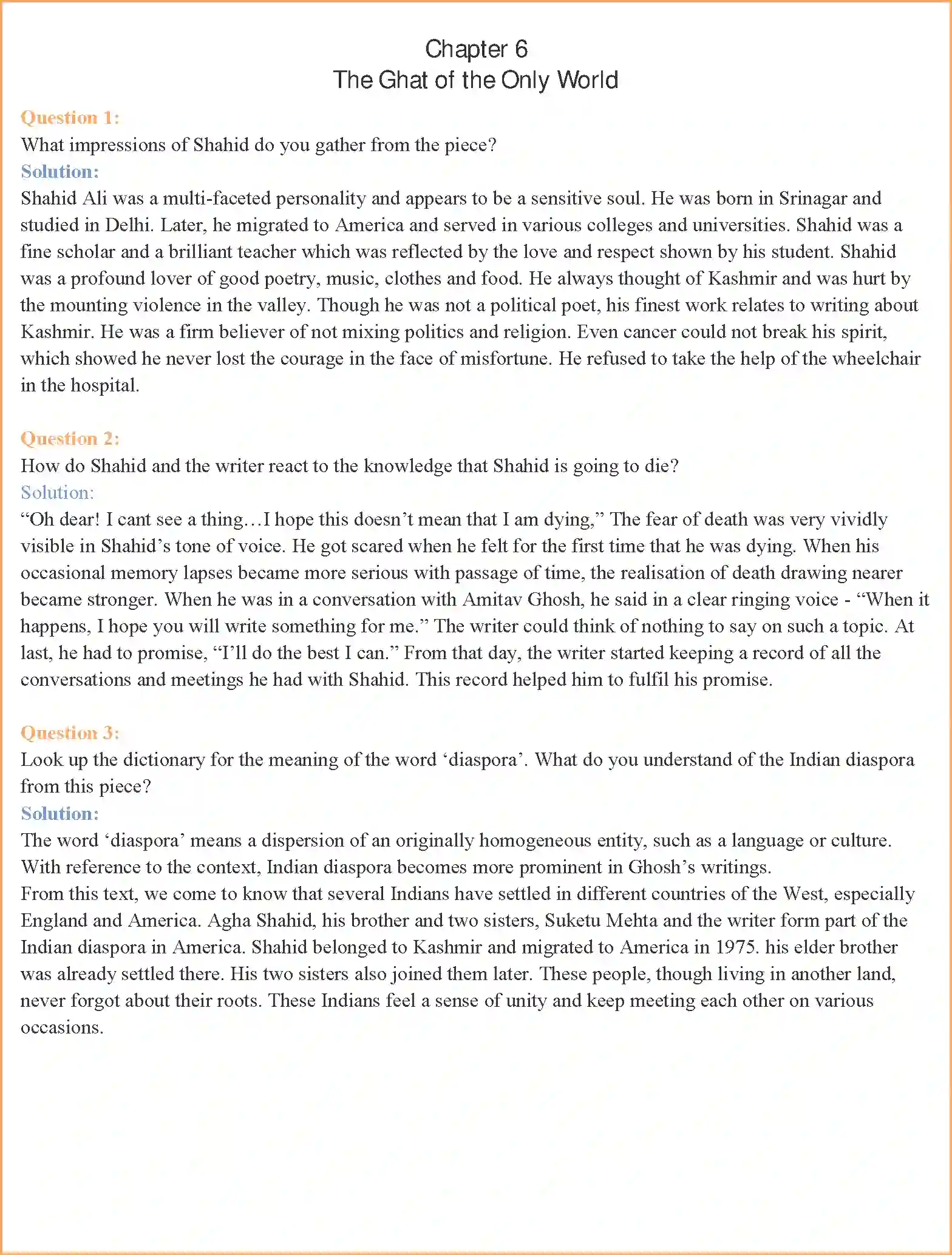 NCERT-Solution-Class-11-Snapshots-The-Ghat-of-the-Only-World-4739-page-1