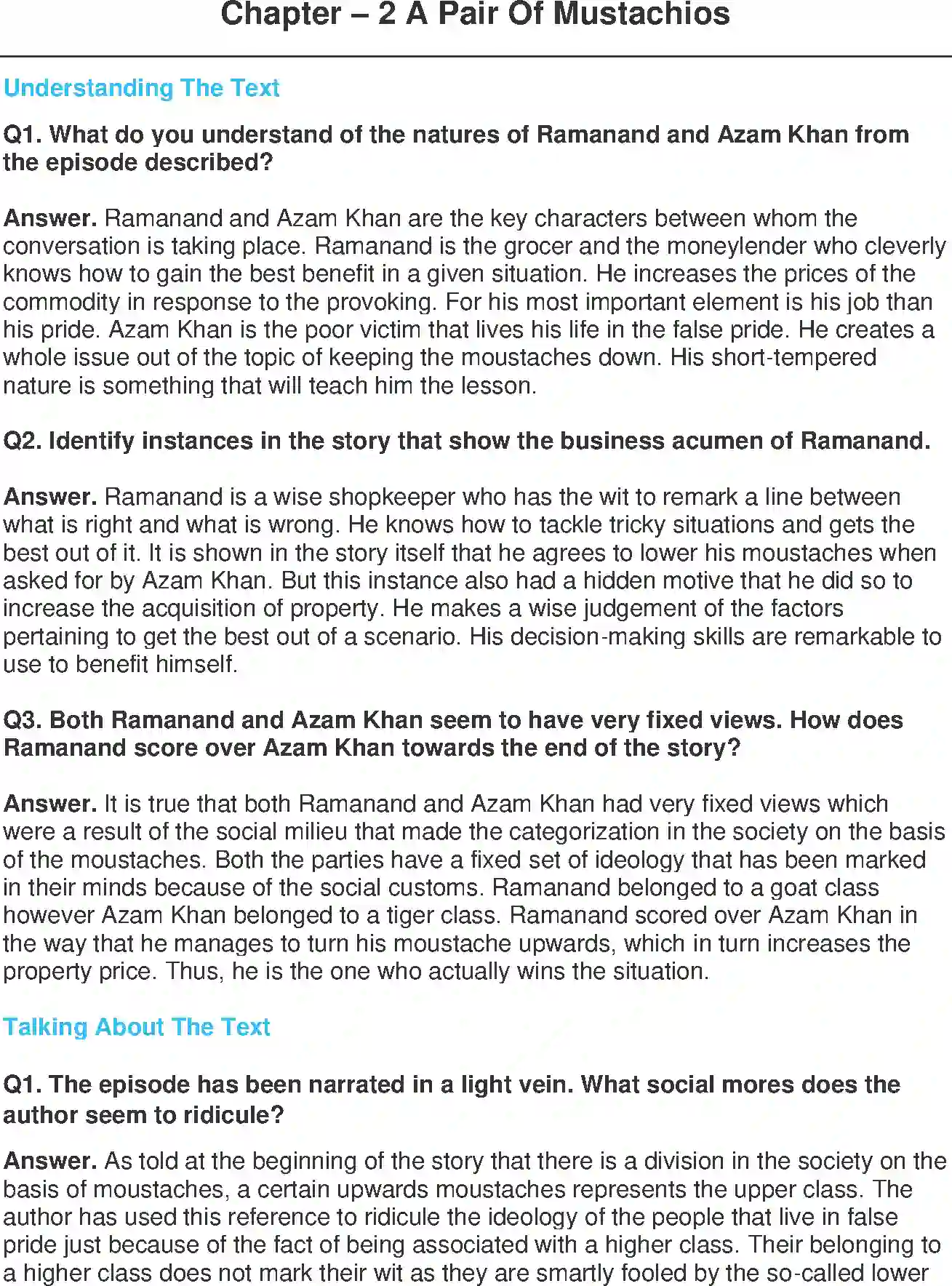 NCERT-Solution-Class-11-Woven-Words-A-Pair-Of-Mustachios--Short-Stories-4700-page-1