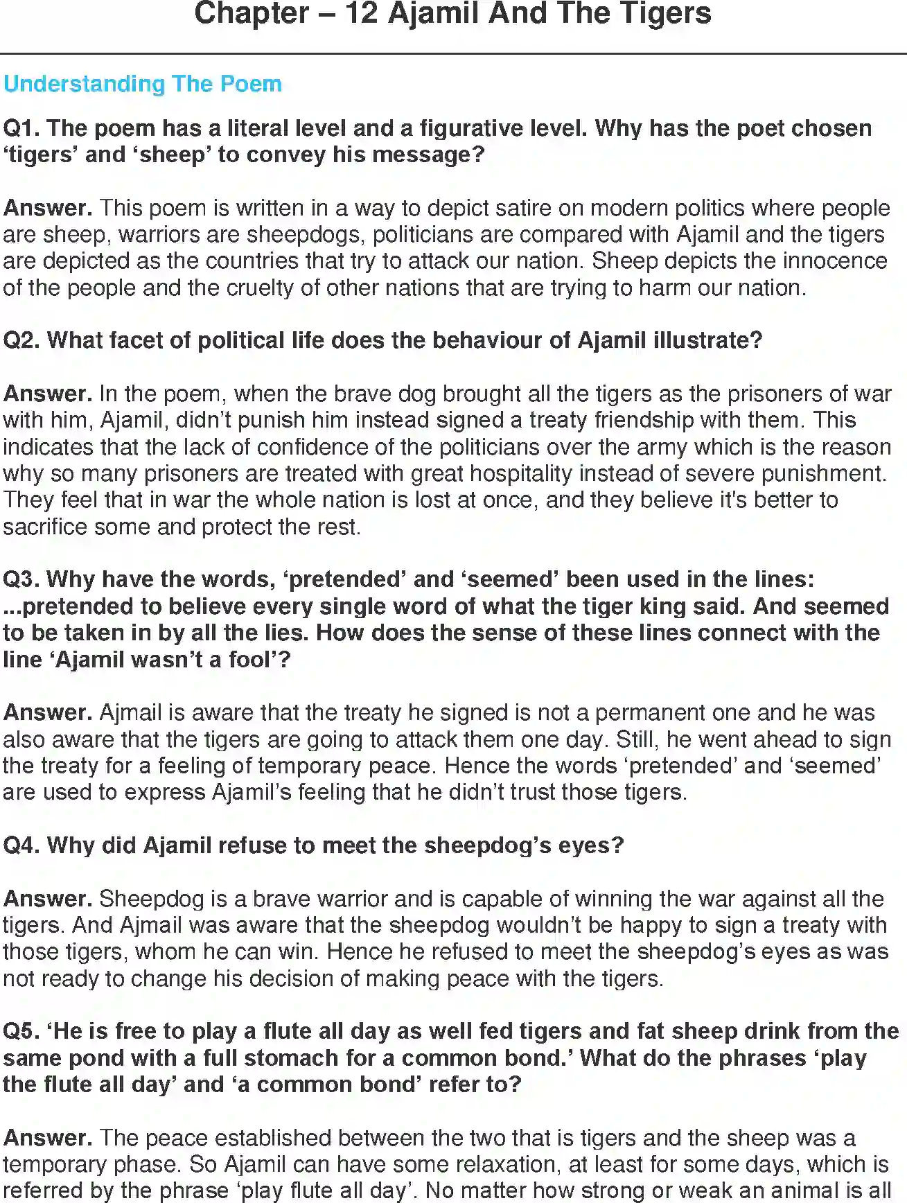 NCERT-Solution-Class-11-Woven-Words-Ajamil-And-The-Tigers--Poetry-4718-page-1