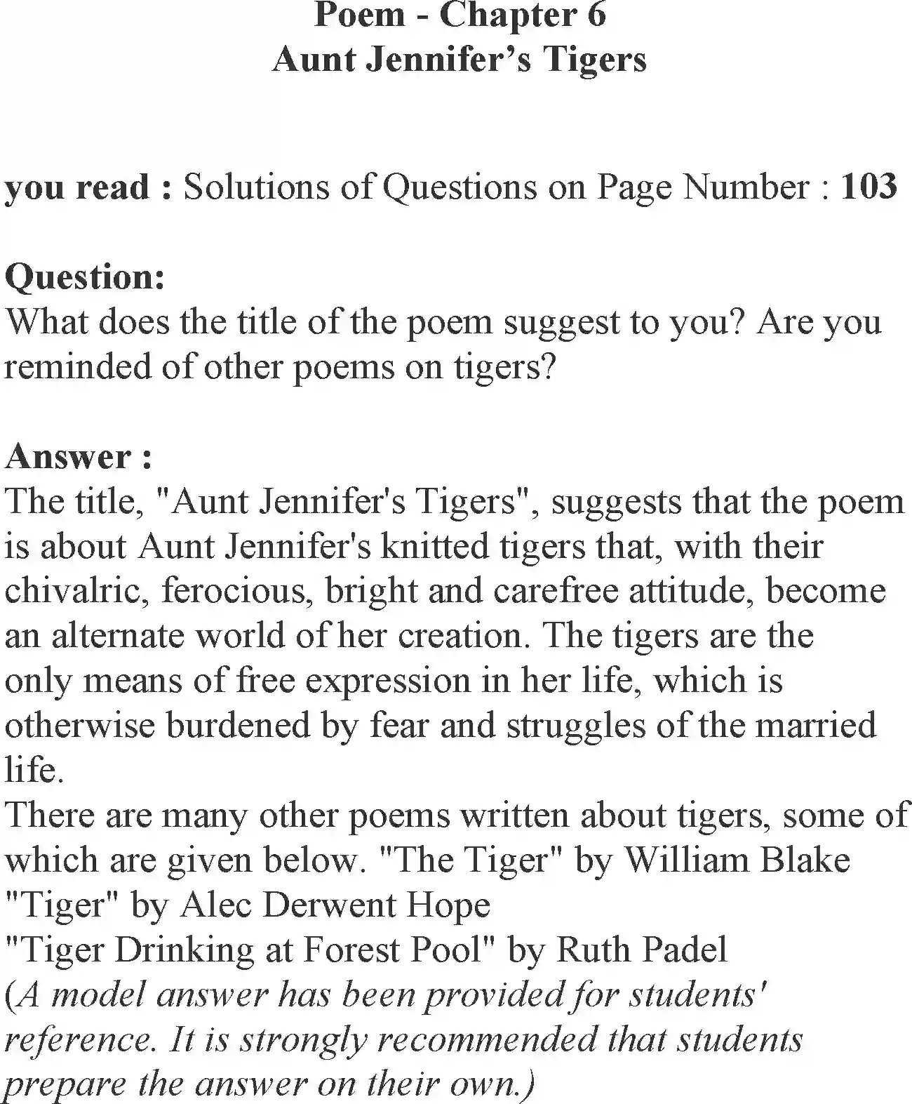 NCERT-Solution-Class-12-English-Flamingo-Chapter-14-Aunt-Jennifer’s-Tigers-2414-page-1