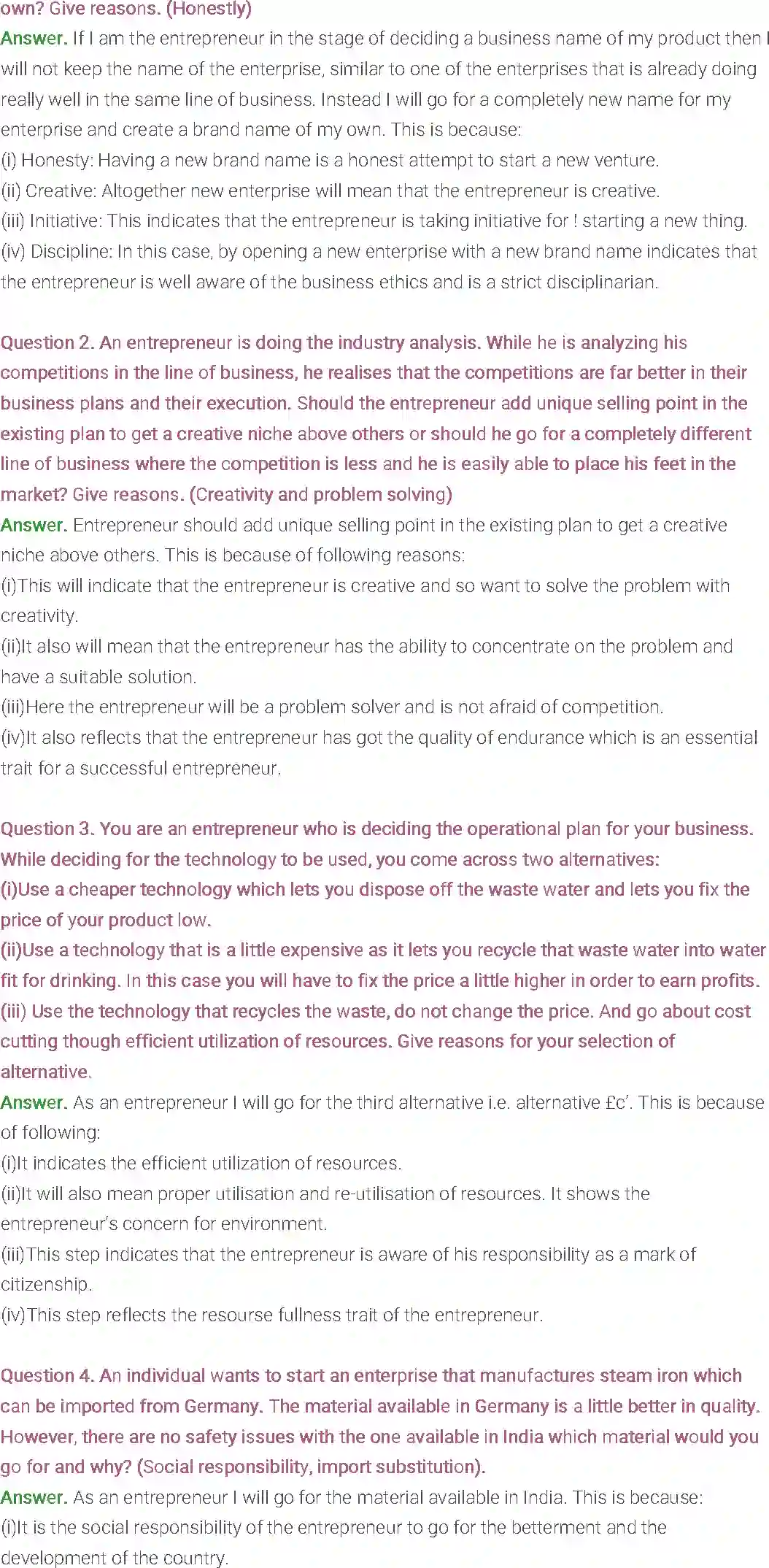 NCERT-Solution-Class-12-Entrepreneurship-Chapter-2-Entrepreneurial-Planning-115-page-10