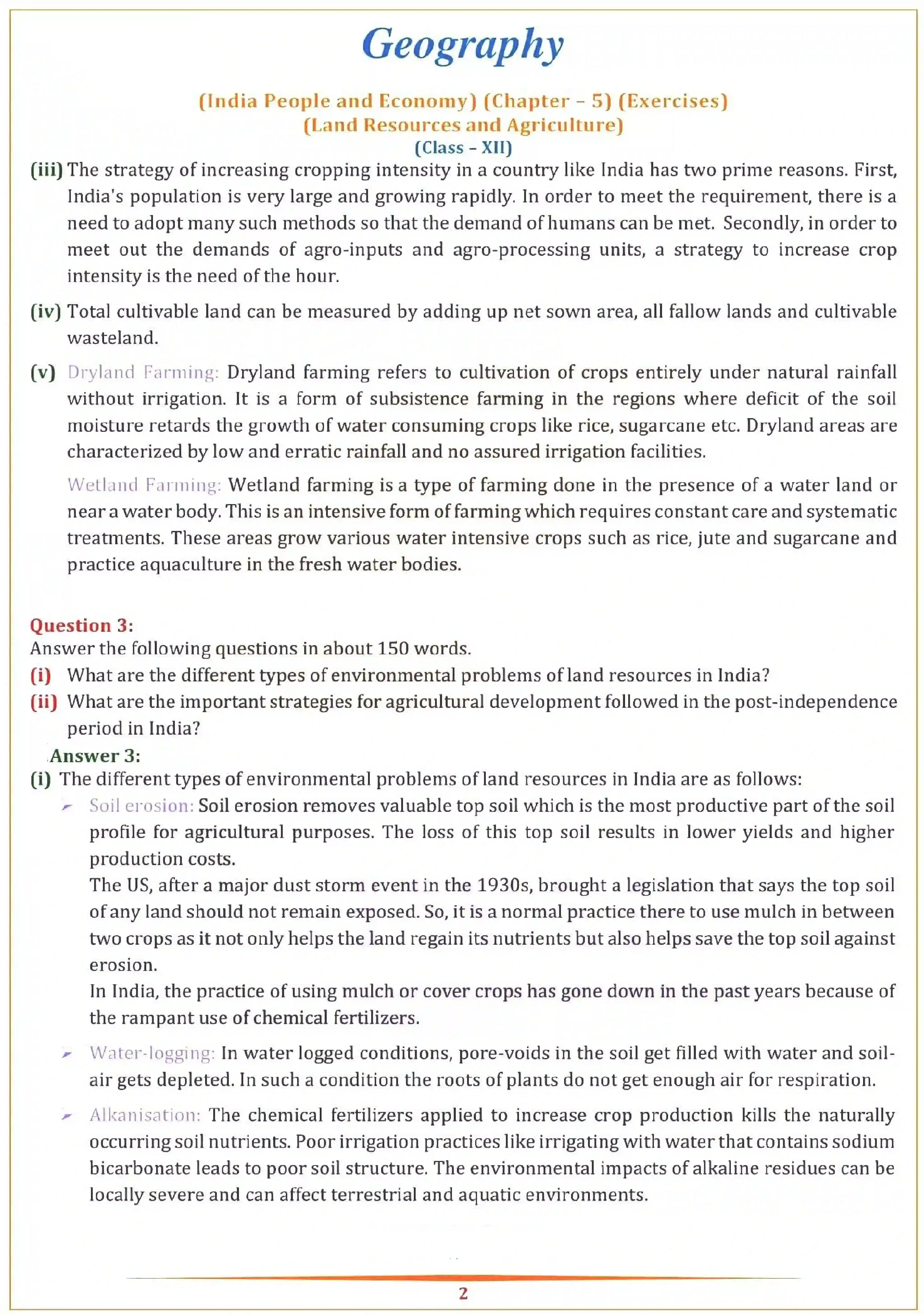 NCERT-Solution-Class-12-Geography-Chapter-5-Land-Resources-and-Agriculture-149-page-2