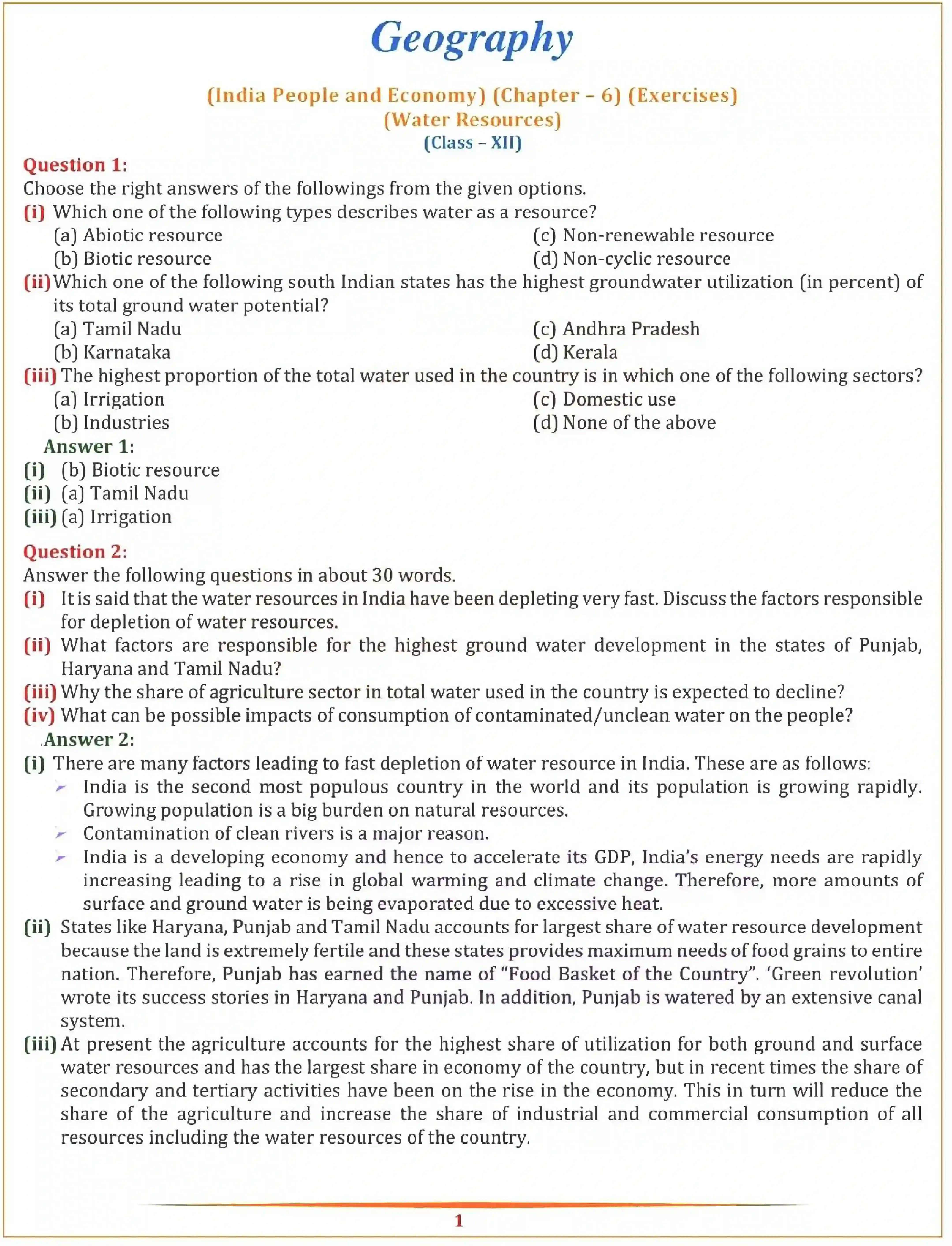 NCERT-Solution-Class-12-Geography-Chapter-6-Water-Resources-2322-page-1