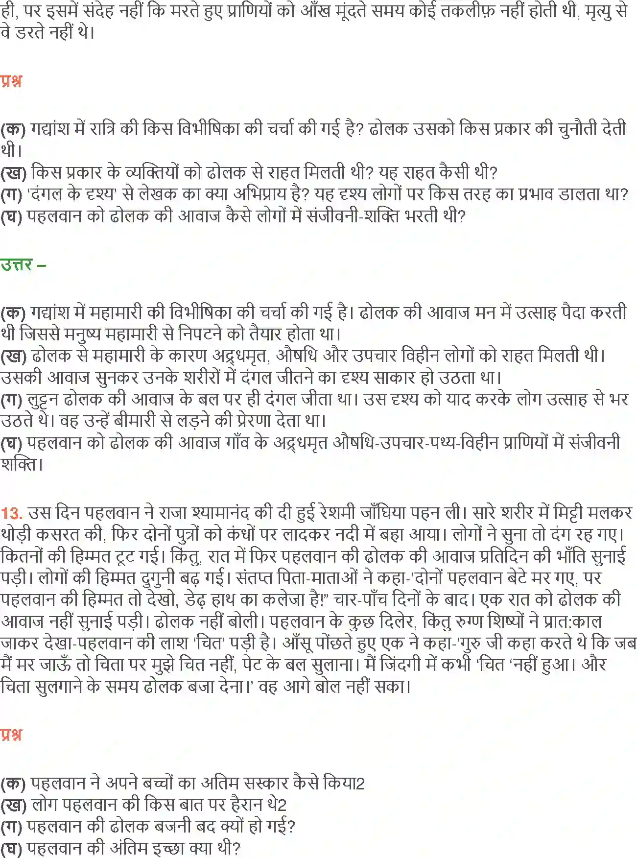 NCERT-Solution-Class-12-Hindi-Aroh-Pahalwan-Ki-Dholak-271-page-13