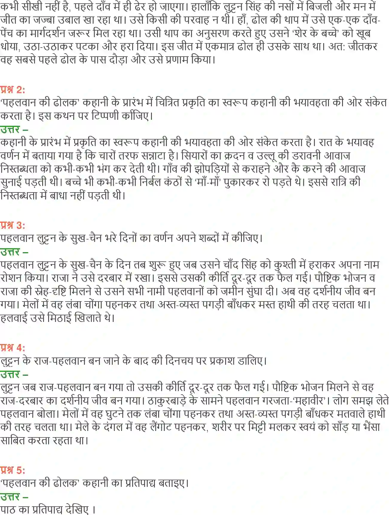 NCERT-Solution-Class-12-Hindi-Aroh-Pahalwan-Ki-Dholak-271-page-20