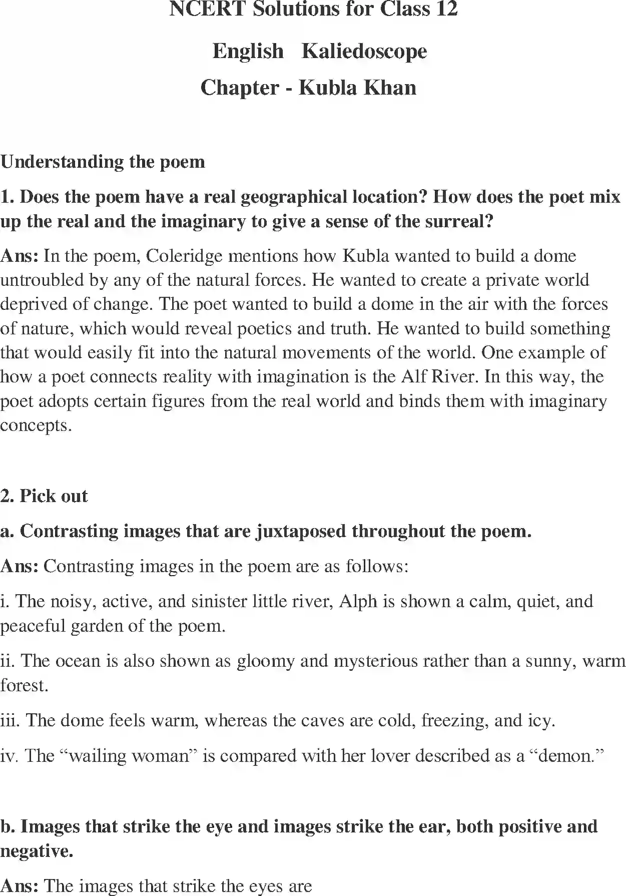 NCERT-Solution-Class-12-Kaleidoscope-Kubla-Khan-Or-A-Vision-In-A-Dream-A-Fragment-2528-page-1
