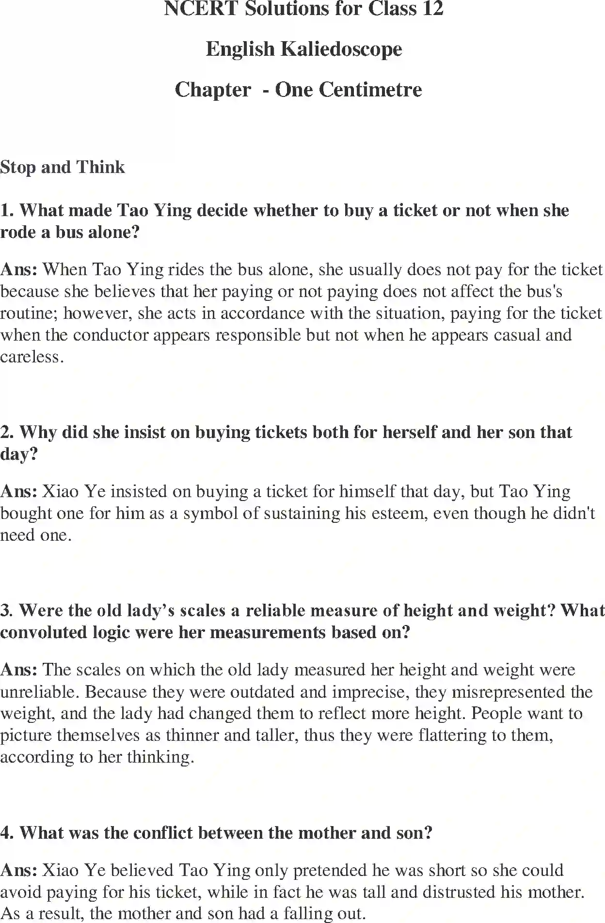 NCERT-Solution-Class-12-Kaleidoscope-One-Centimeter-2524-page-1