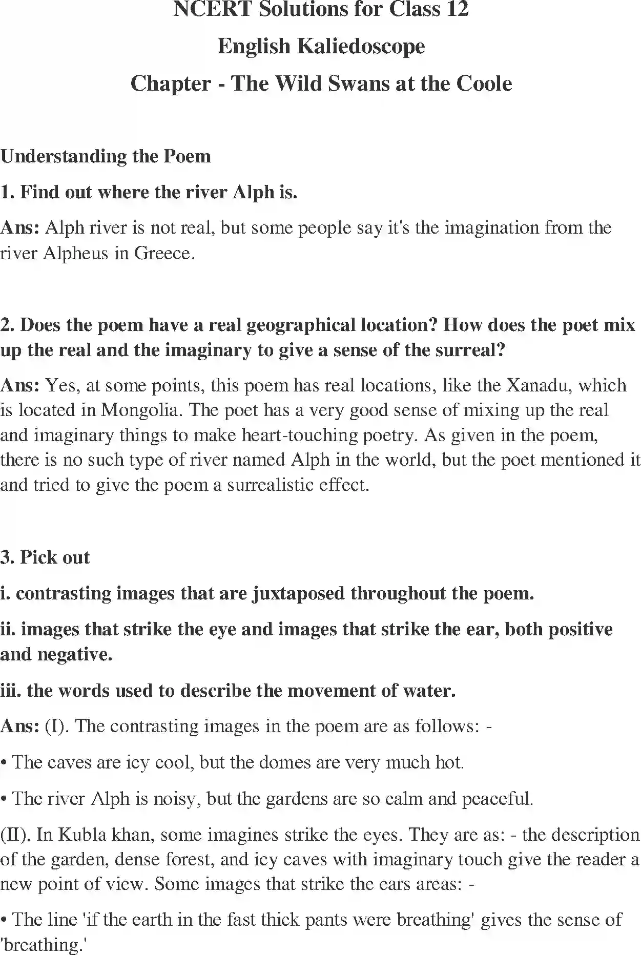 NCERT-Solution-Class-12-Kaleidoscope-The-Wild-Swans-At-Coole-2530-page-1