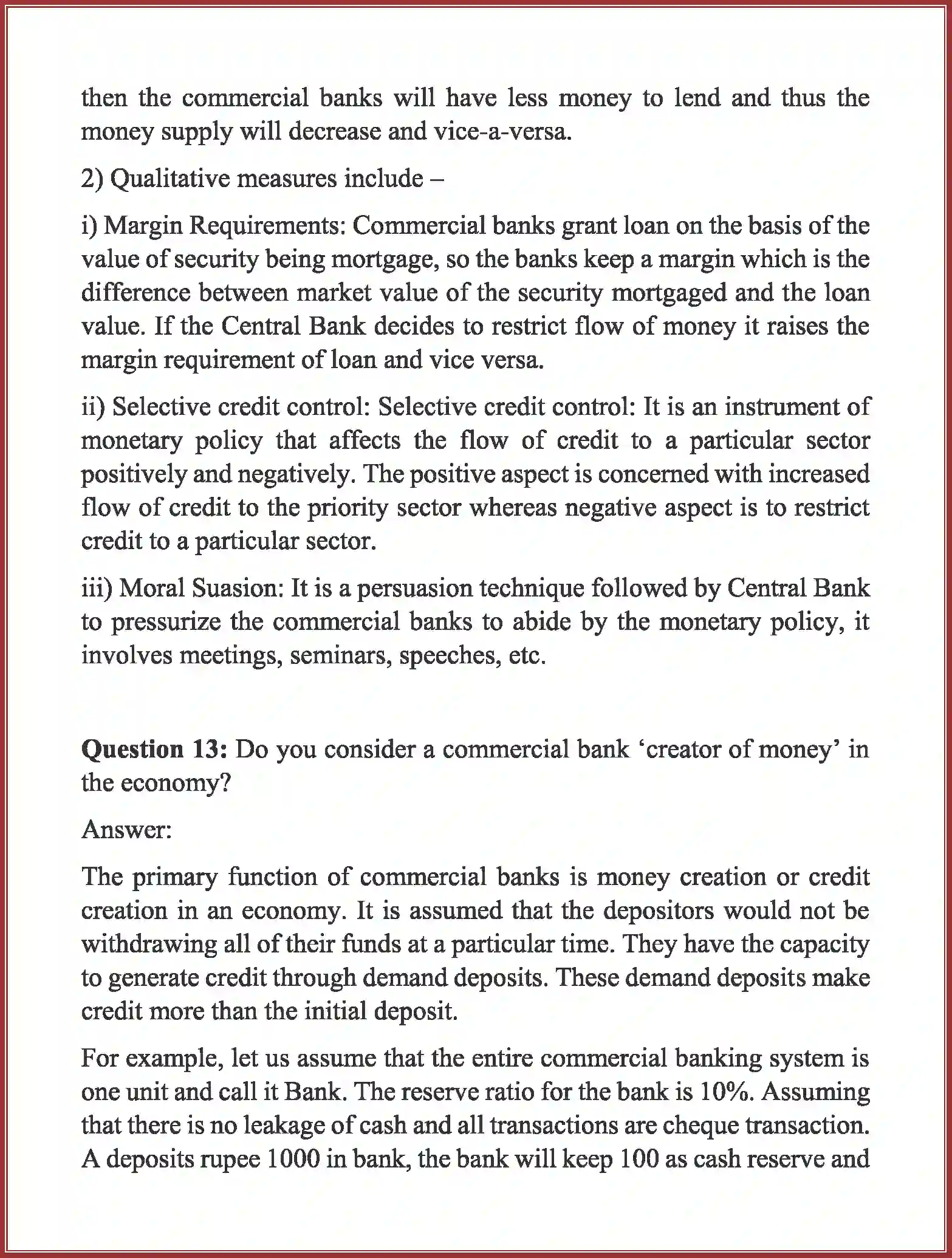 NCERT-Solution-Class-12-Macro-Economics-Chapter-3-Money-And-Banking-165-page-12