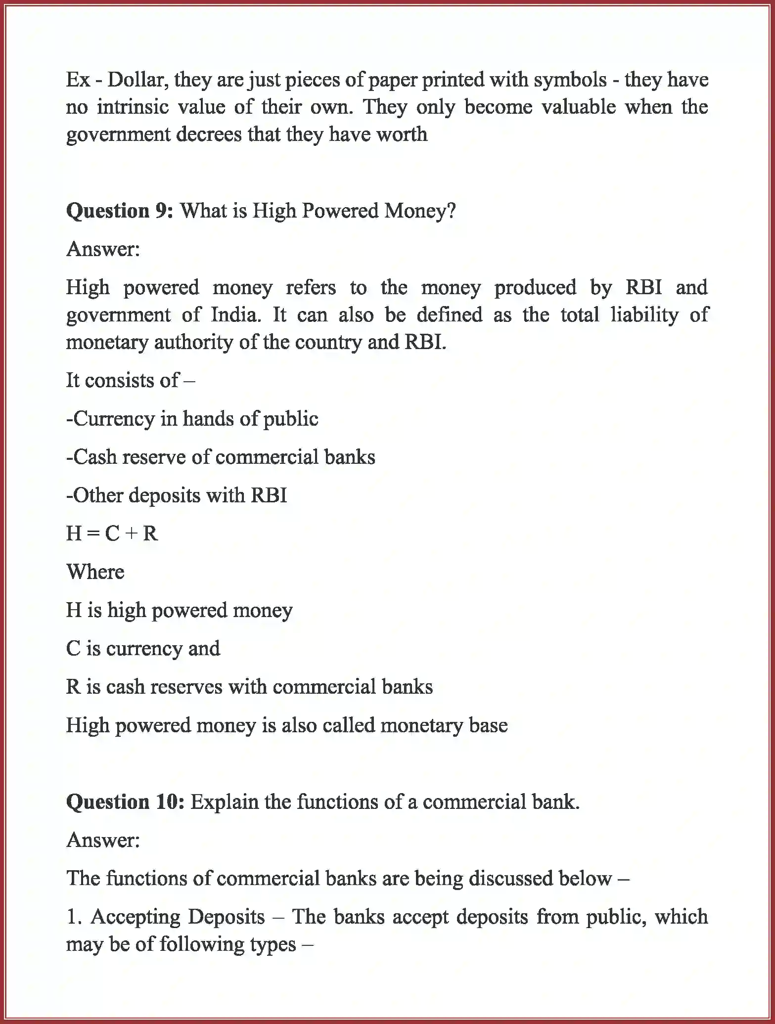 NCERT-Solution-Class-12-Macro-Economics-Chapter-3-Money-And-Banking-2337-page-8