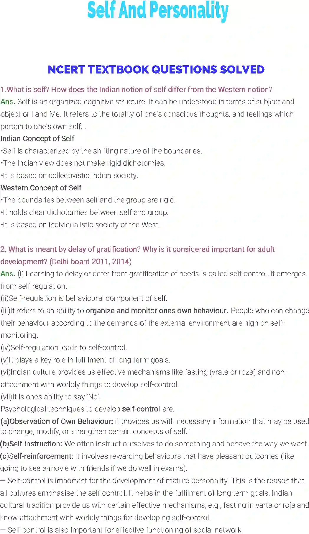 NCERT-Solution-Class-12-Psychology-Chapter-2-Self-And-Personality-2366-page-1