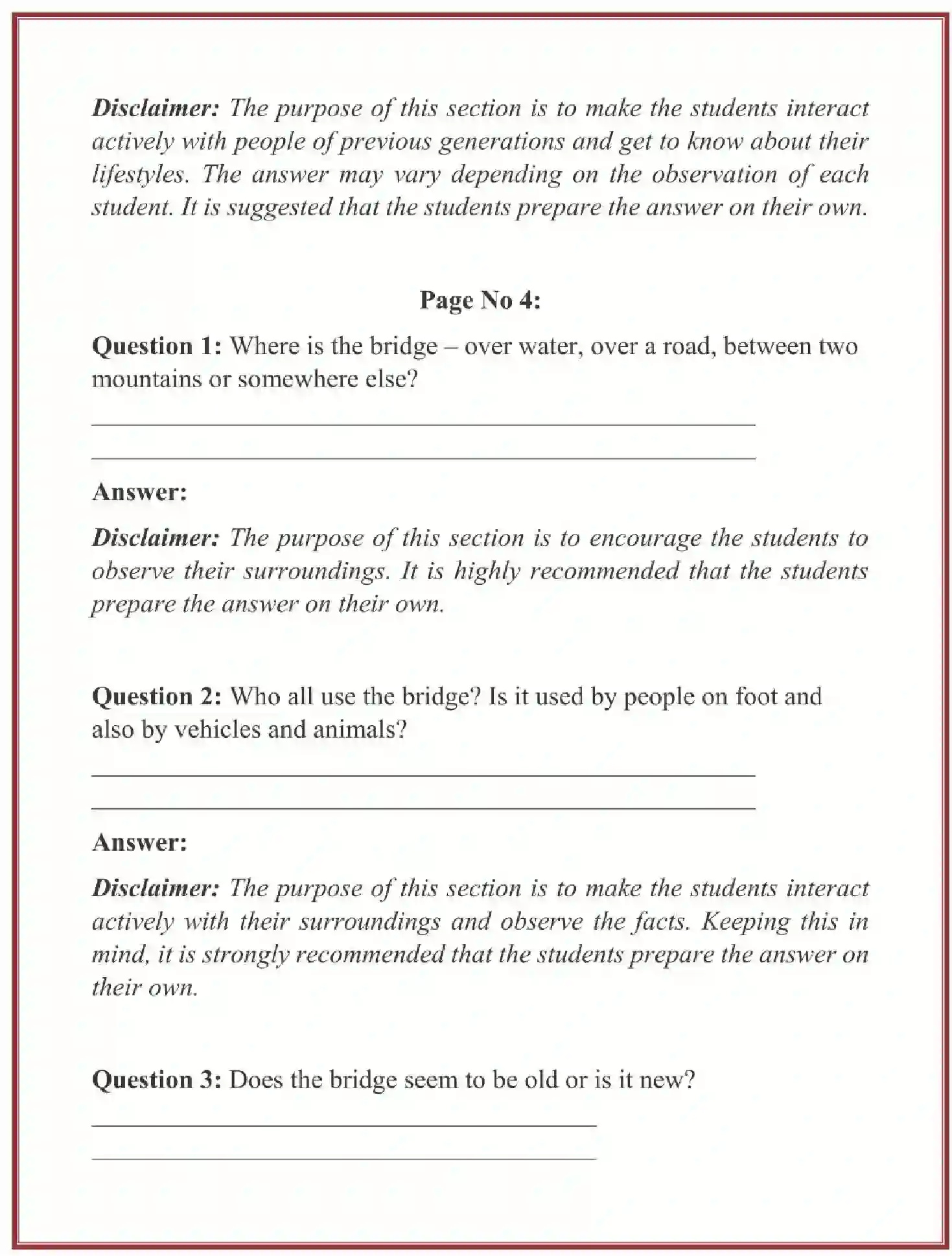 NCERT-Solution-Class-4-Looking-Around-EVS-Chapter-1-Going-To-School-1913-page-5
