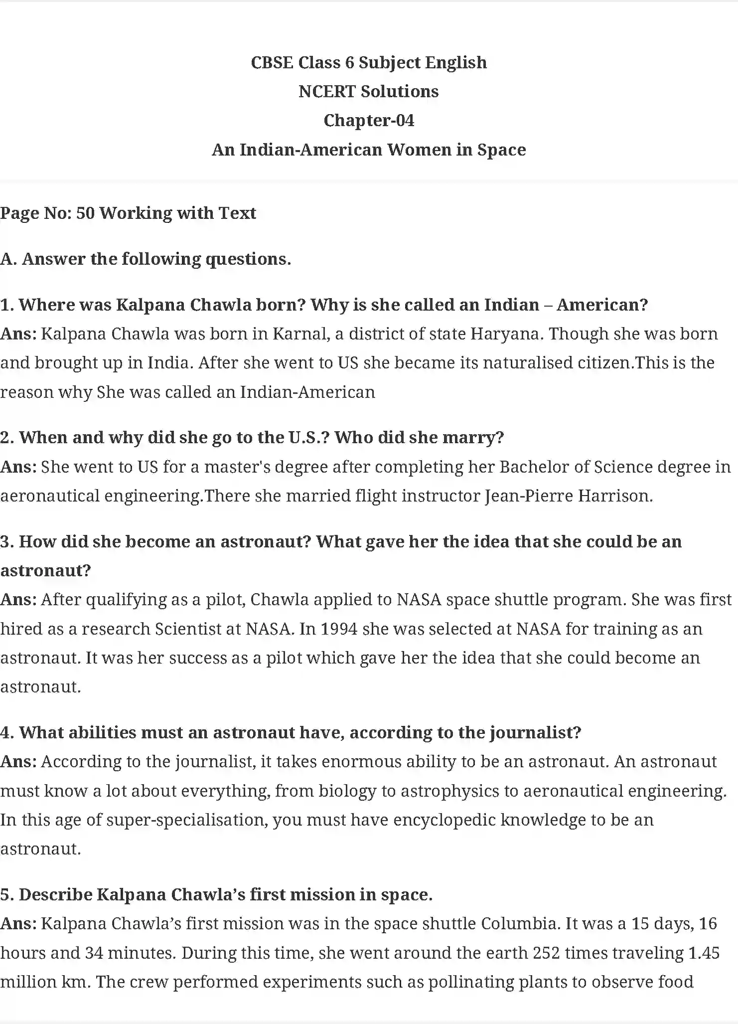 NCERT-Solution-Class-6-Honeysuckle-An-Indian-American-Women-in-Space-5338-page-1