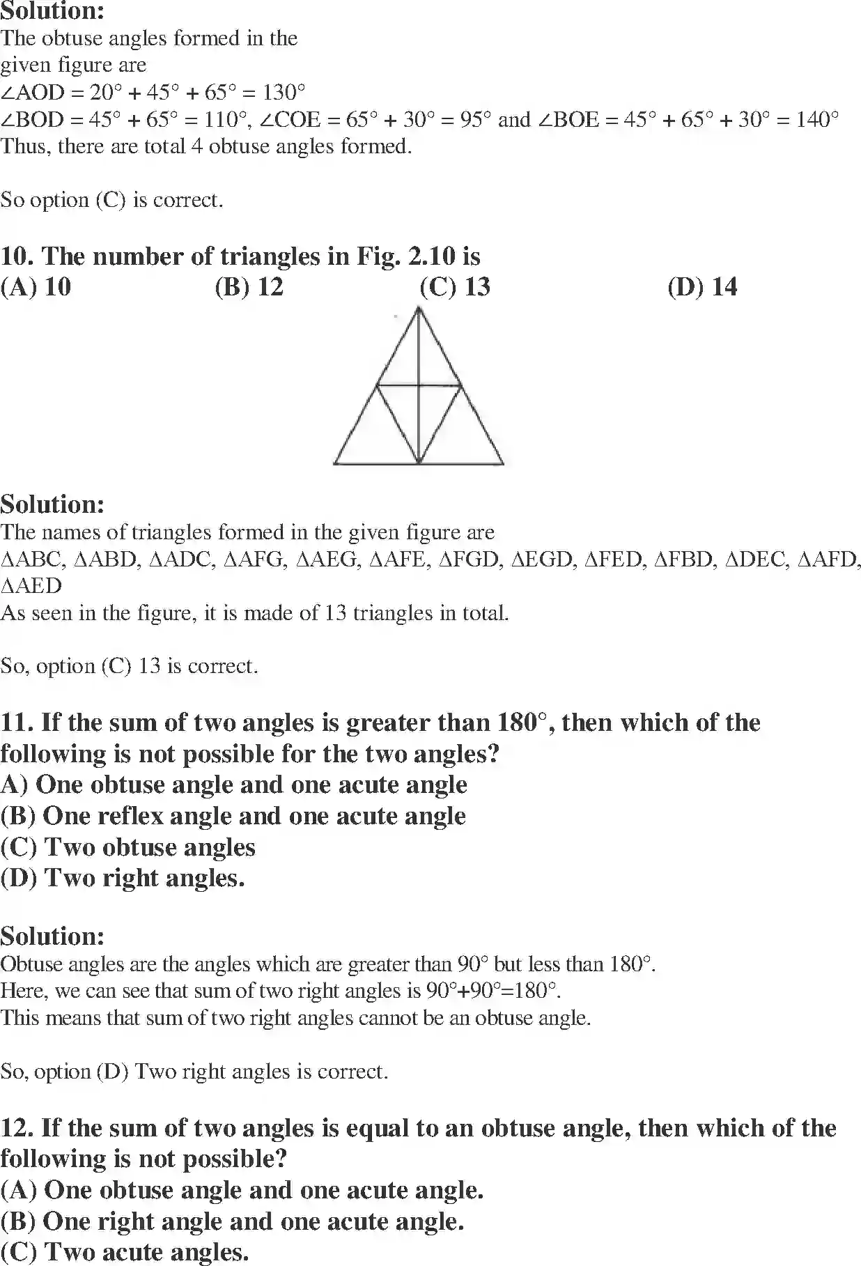 Class 6 Maths Exemplar Geometry Solution