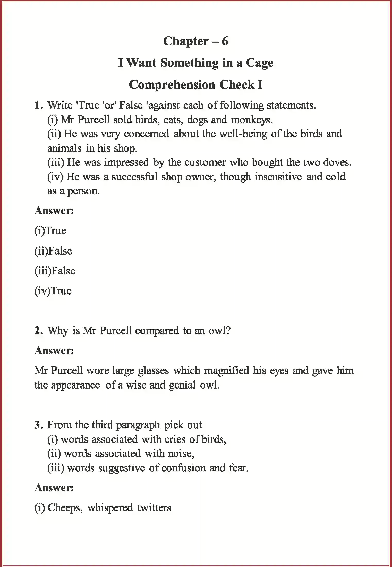 NCERT-Solution-Class-7-English-An-Alien-Hand-Chapter-6-I-Want-Something-in-a-Cage-3673-page-1