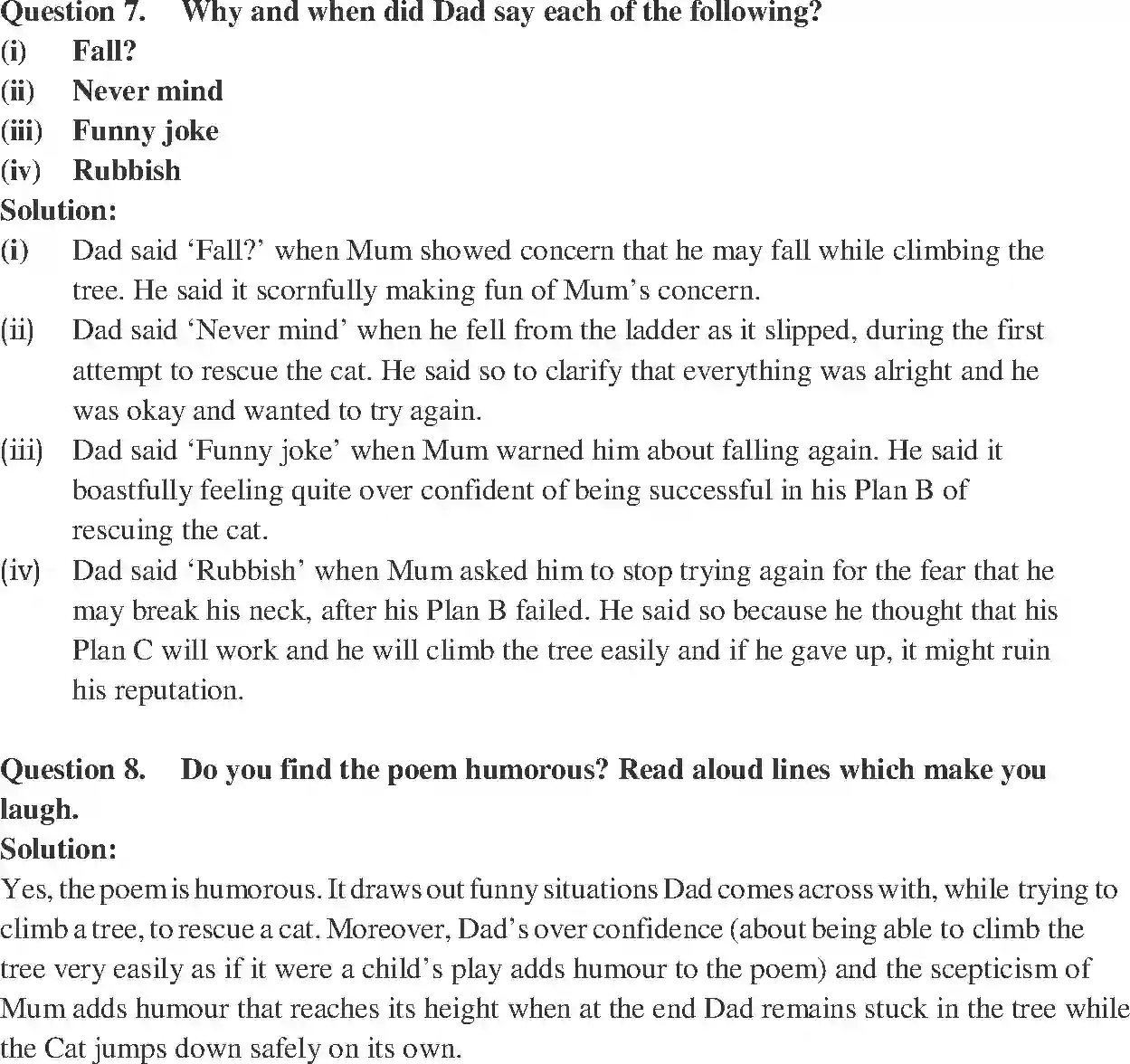 NCERT-Solution-Class-7-English-Honeycomb-Dad-And-the-Cat-and--the-Tree-1522-page-2